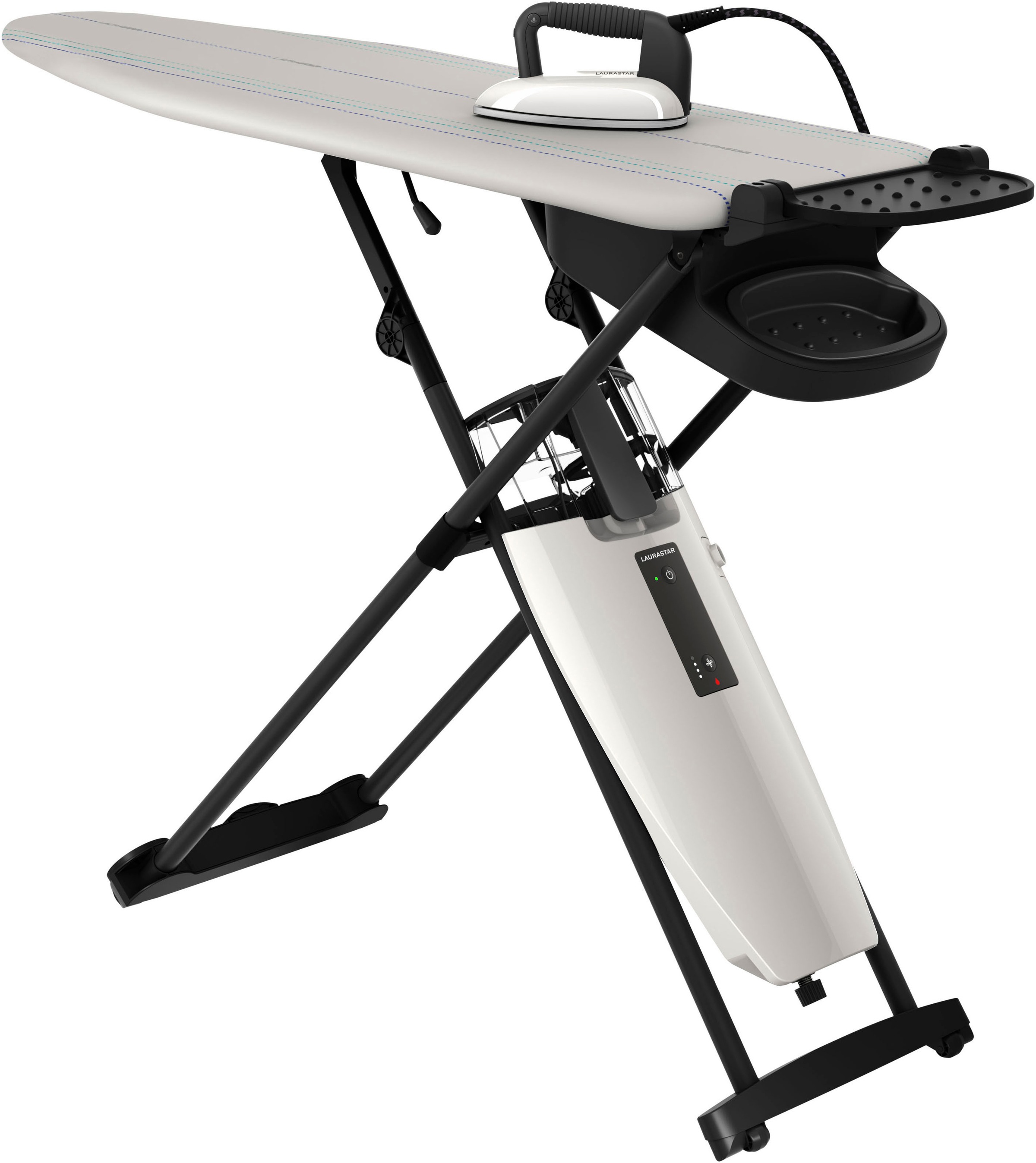 LAURASTAR Bügelsystem »Smart I« 2200 W Bluetooth-Link und Tutorial-App für das Smartphone hellgrau/schwarz