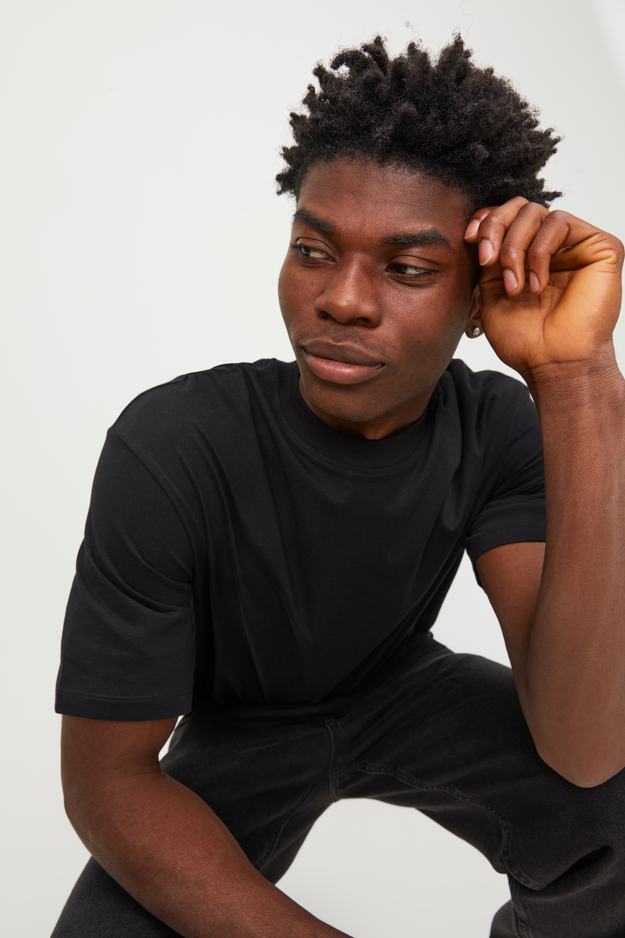 Jack & Jones Oversize-Shirt »JJEBRADLEY Oversize T-Shirt mit klassischem Rundhalsausschnitt« mit gekämmten Jersey