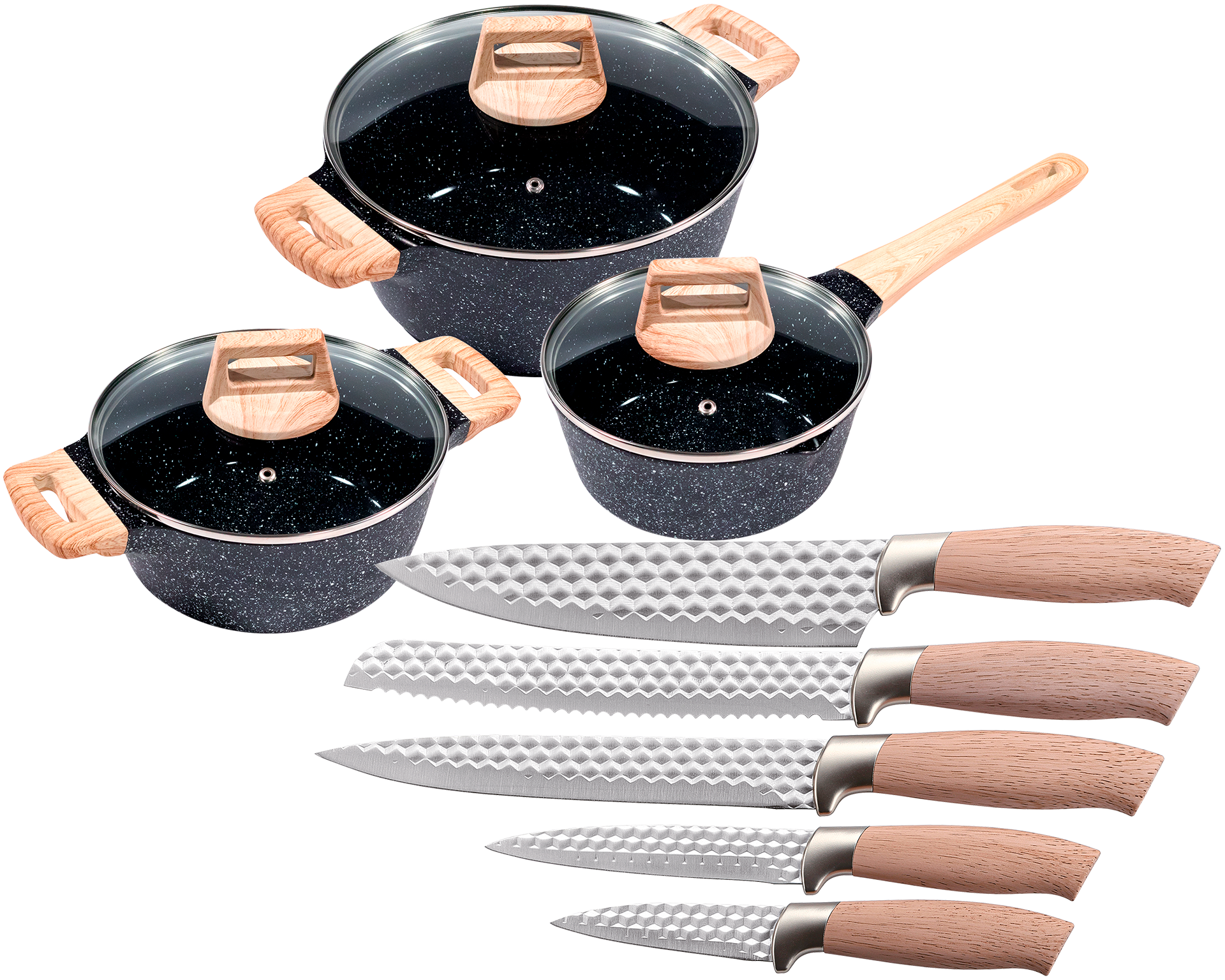 KING Topf-Set »»ESSENTIAL« Aluminiumguss, Induktion, Antihaftbeschichtung« günstig online kaufen