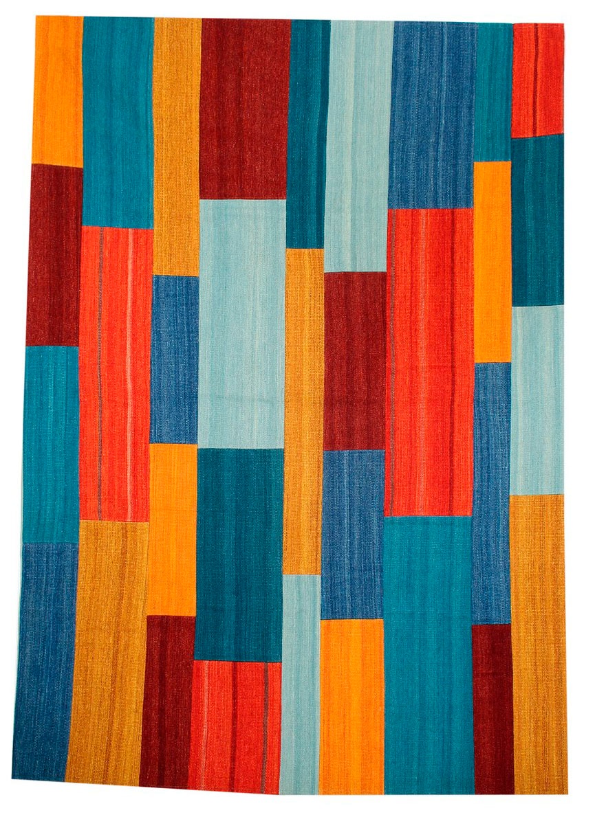 Kayoom Teppich »Radical 335«, rechteckig, 15 mm Höhe, Handgewebter Jacquard Kilim, hochwertige Materialmischung.
