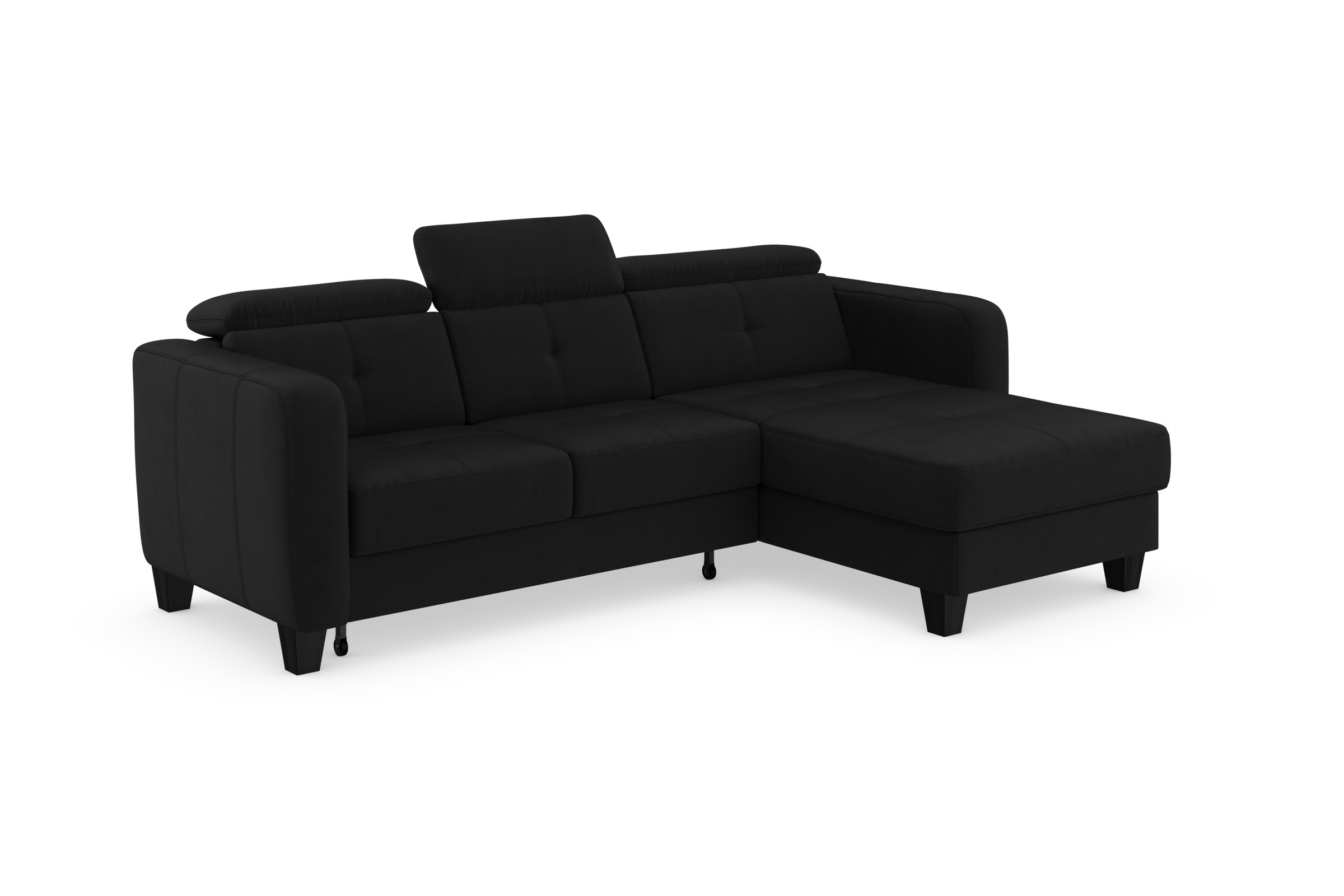 sit&more Ecksofa »Belluci L-Form«, inklusive Federkern, wahlweise mit Bettfunktion und Bettkasten