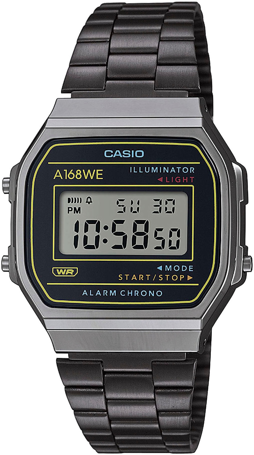 CASIO VINTAGE Chronograph, Quarzuhr, Armbanduhr,Damenuhr, Herrenuhr, Digitaluhr, Edelstahlarmband