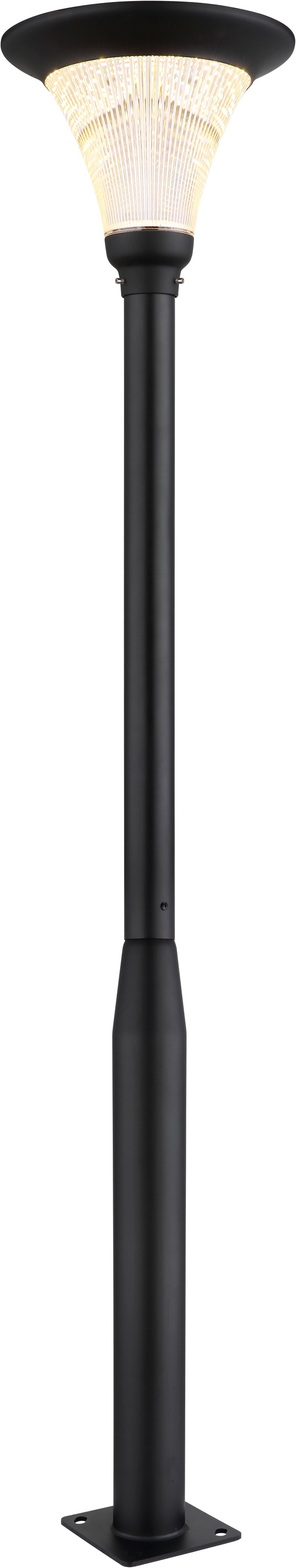 GLOBO LIGHTING LED Solarleuchte »SOLARLEUCHTE ALUMINIUM DRUCKGUSS GRAU, 1XLED« LED-Modul 1 Stk. warmweiß - kaltweiß Solar Garten Terrasse Außenbeleuchtung Dekoleuchten