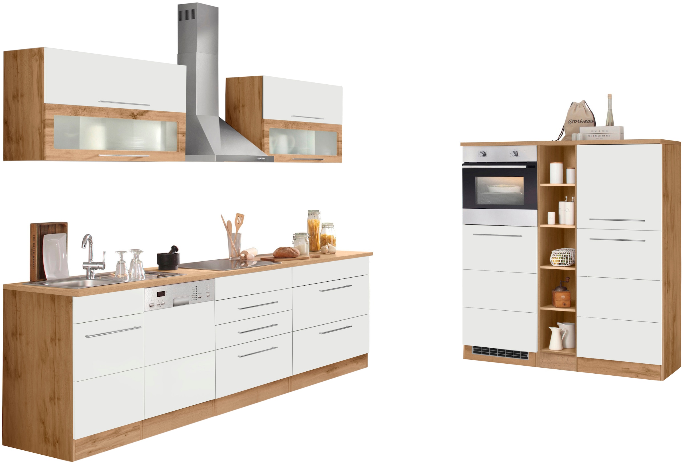 KOCHSTATION Küchenzeile »KS-Wien« Breite 440 cm, wahlweise mit E-Geräten un günstig online kaufen