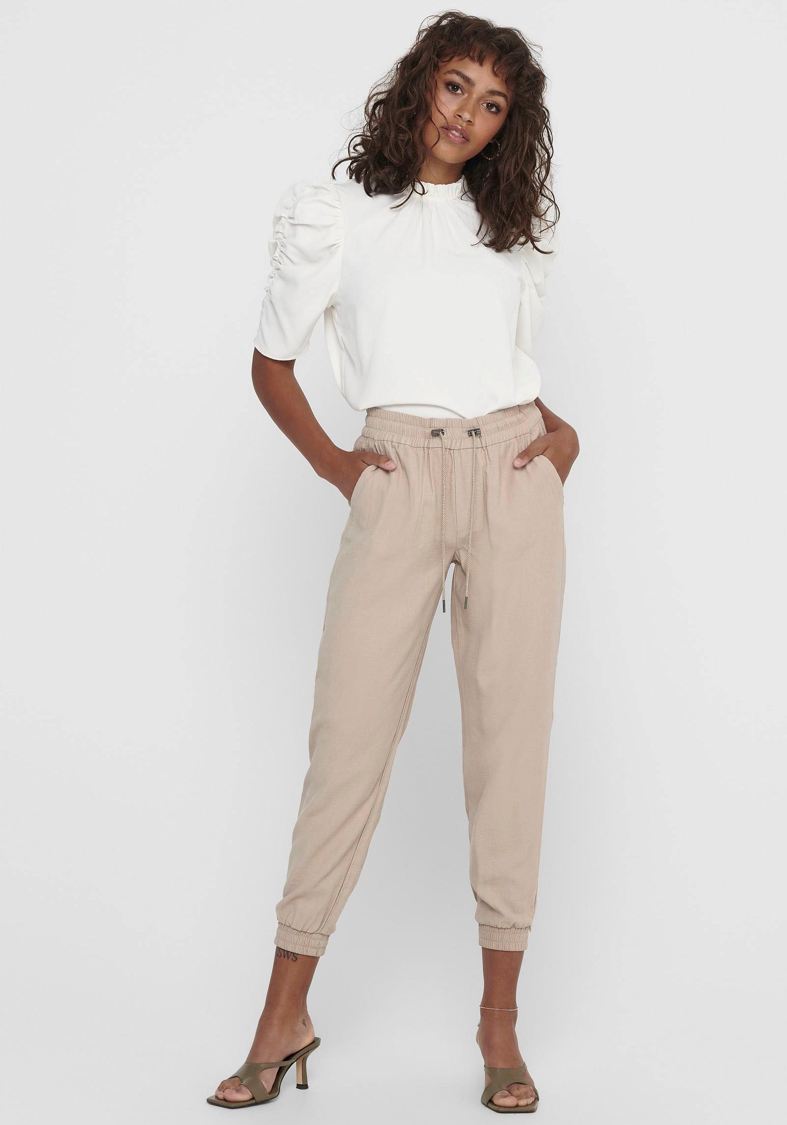 ONLY Jogger Pants »ONLKELDA-EMERY MW PULL-UP PANTS«
