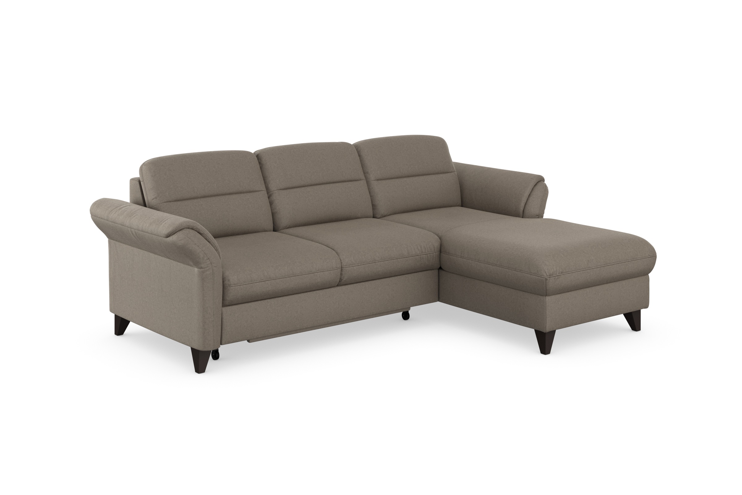 sit&more Ecksofa »Mellum L-Form«, Federkern, wahlweise mit Bettfunktion, Bettkasten und Armteilfunktion