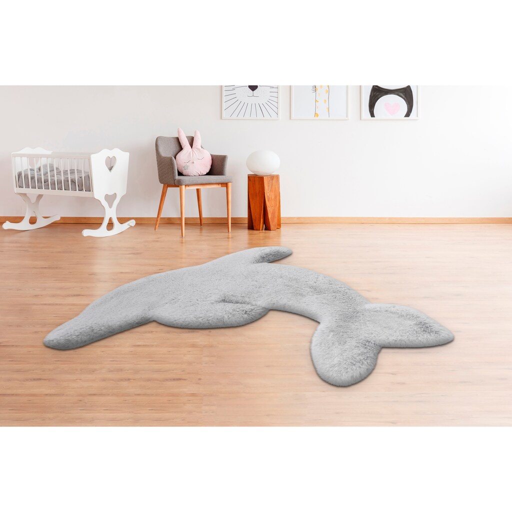 Lüttenhütt Kinderteppich »Delfin«, Motivform