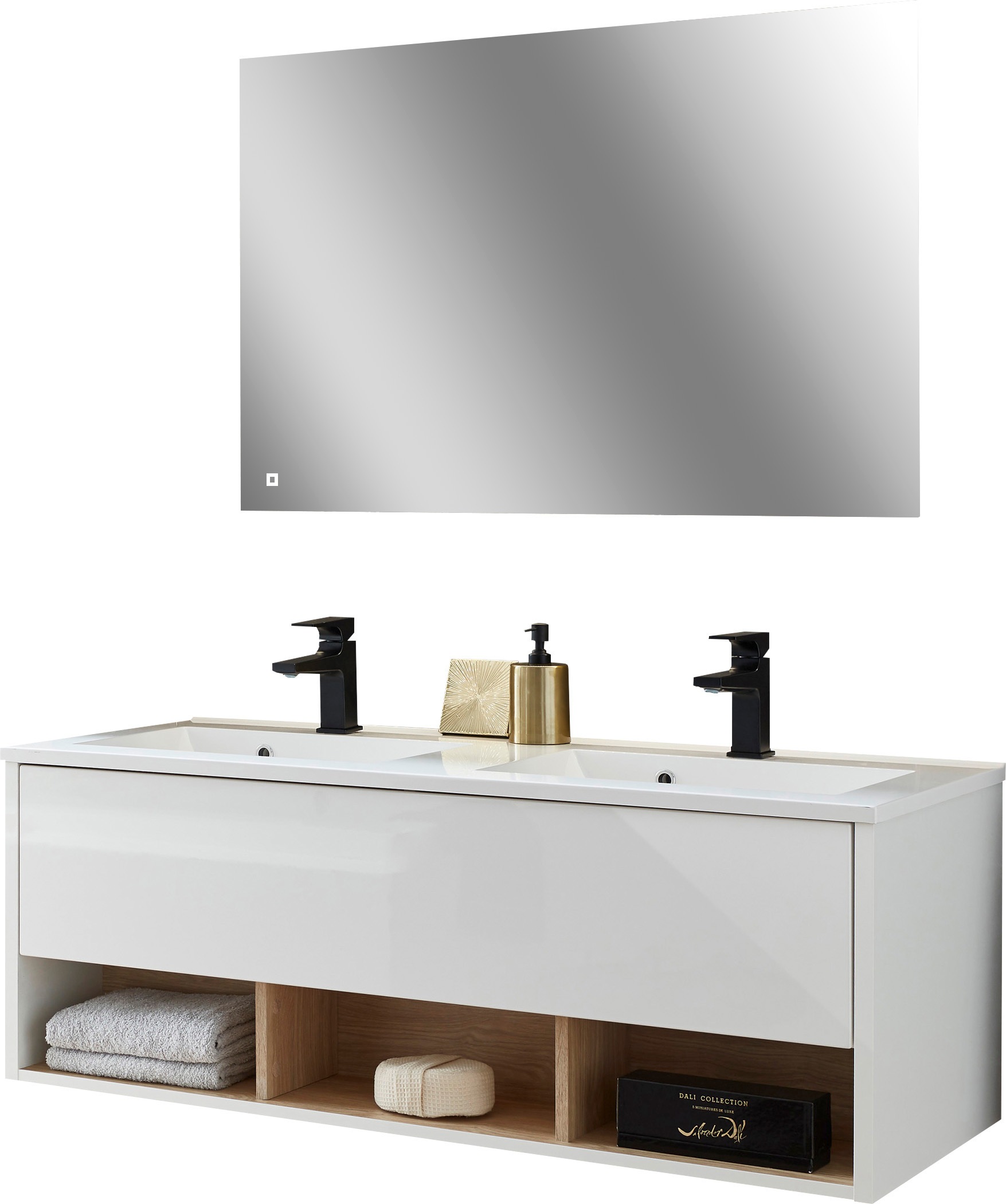 PLACES OF STYLE Badmöbel-Set »Studio Line, Bad im modernen Design, 2-teilig günstig online kaufen