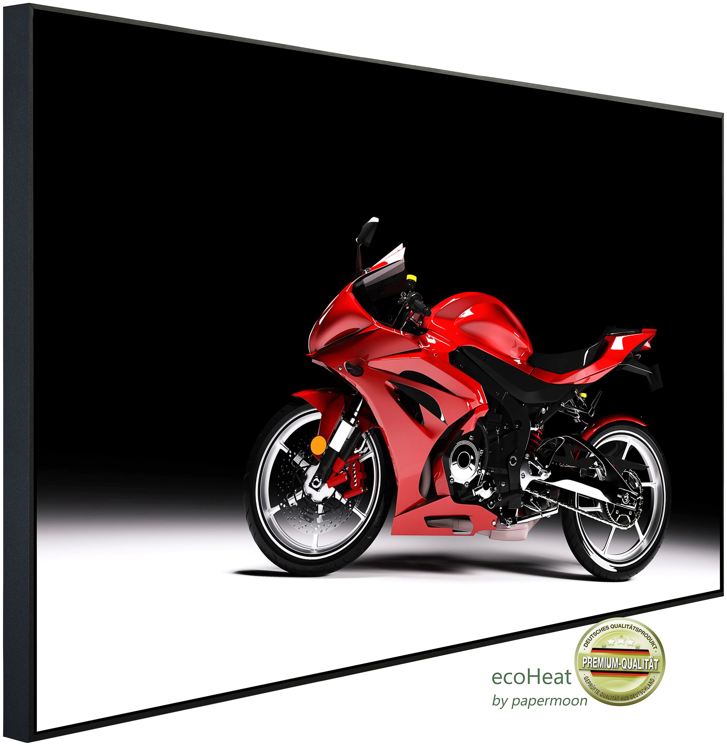 Papermoon Infrarotheizung »Rotes Sportmotorrad«, sehr angenehme Strahlungsw günstig online kaufen