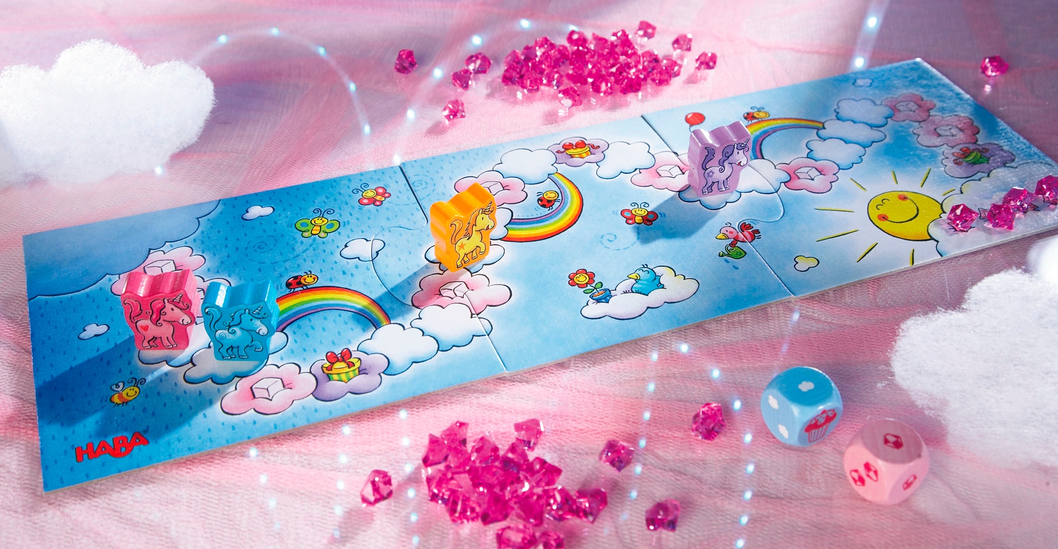 Haba Spiel »Einhorn Glitzerglück Wolkenschatz«, Made in Germany