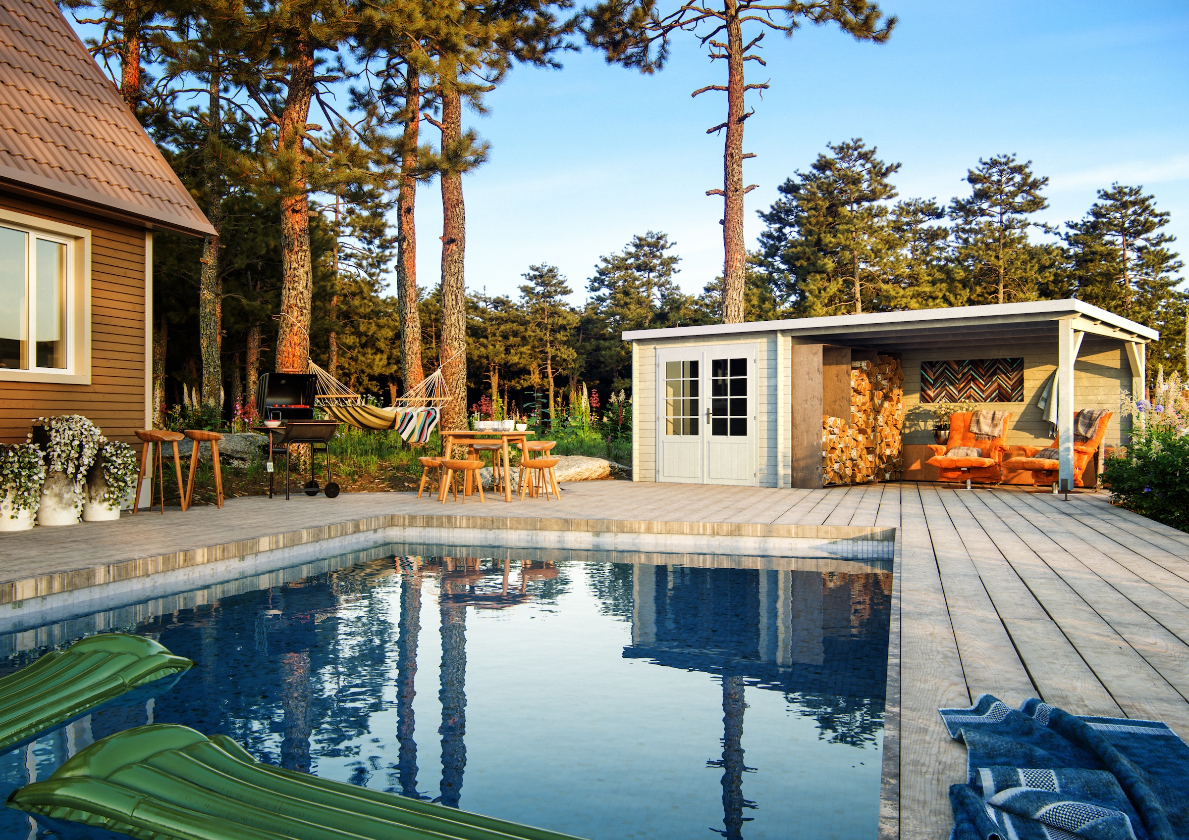 Palmako Gartenhaus »Ella« verschiedene Farben