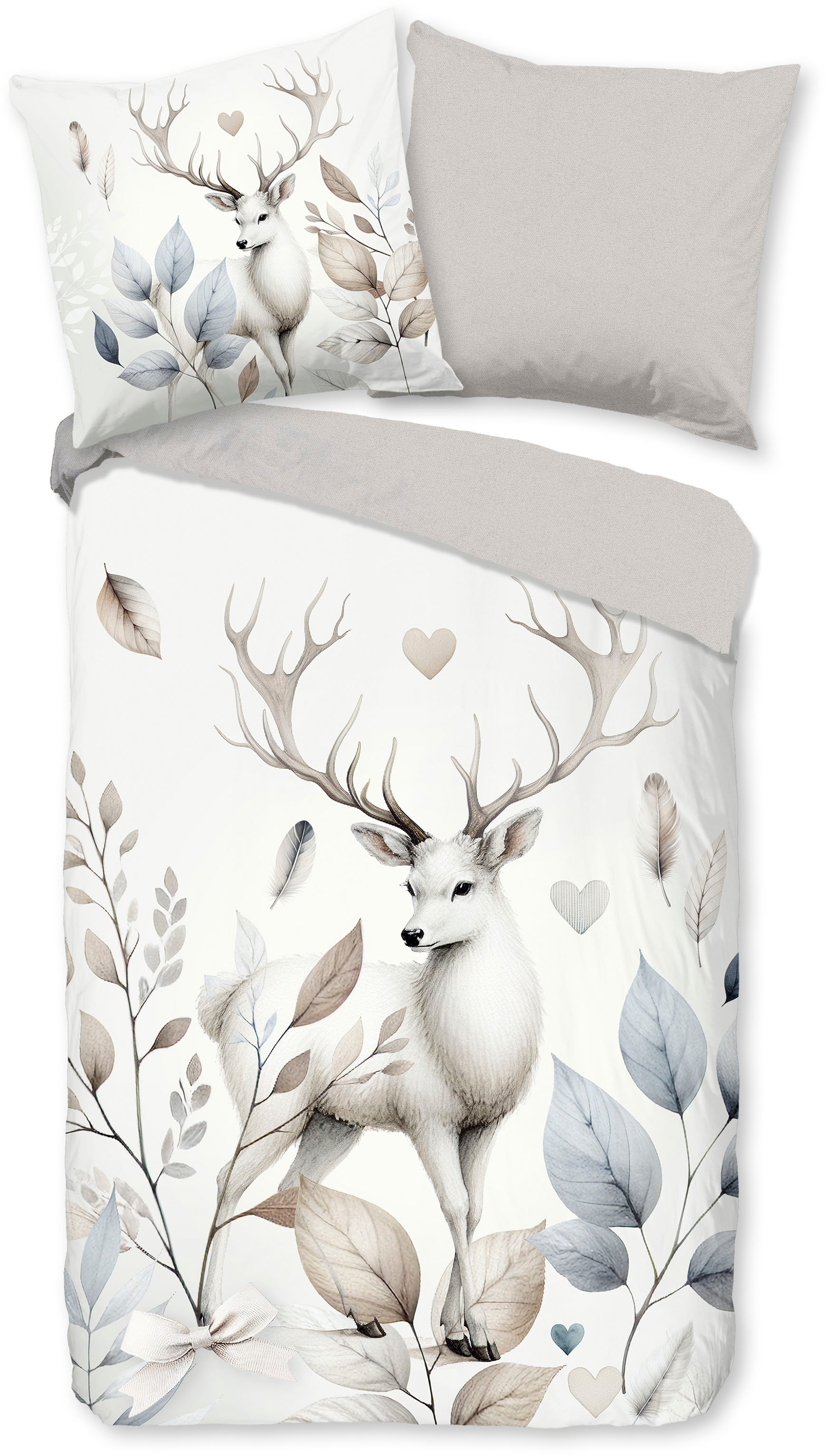 good morning Wendebettwäsche »Norda« 3 Stk. tlg. 100% Baumwolle, Renforcé, günstig online kaufen