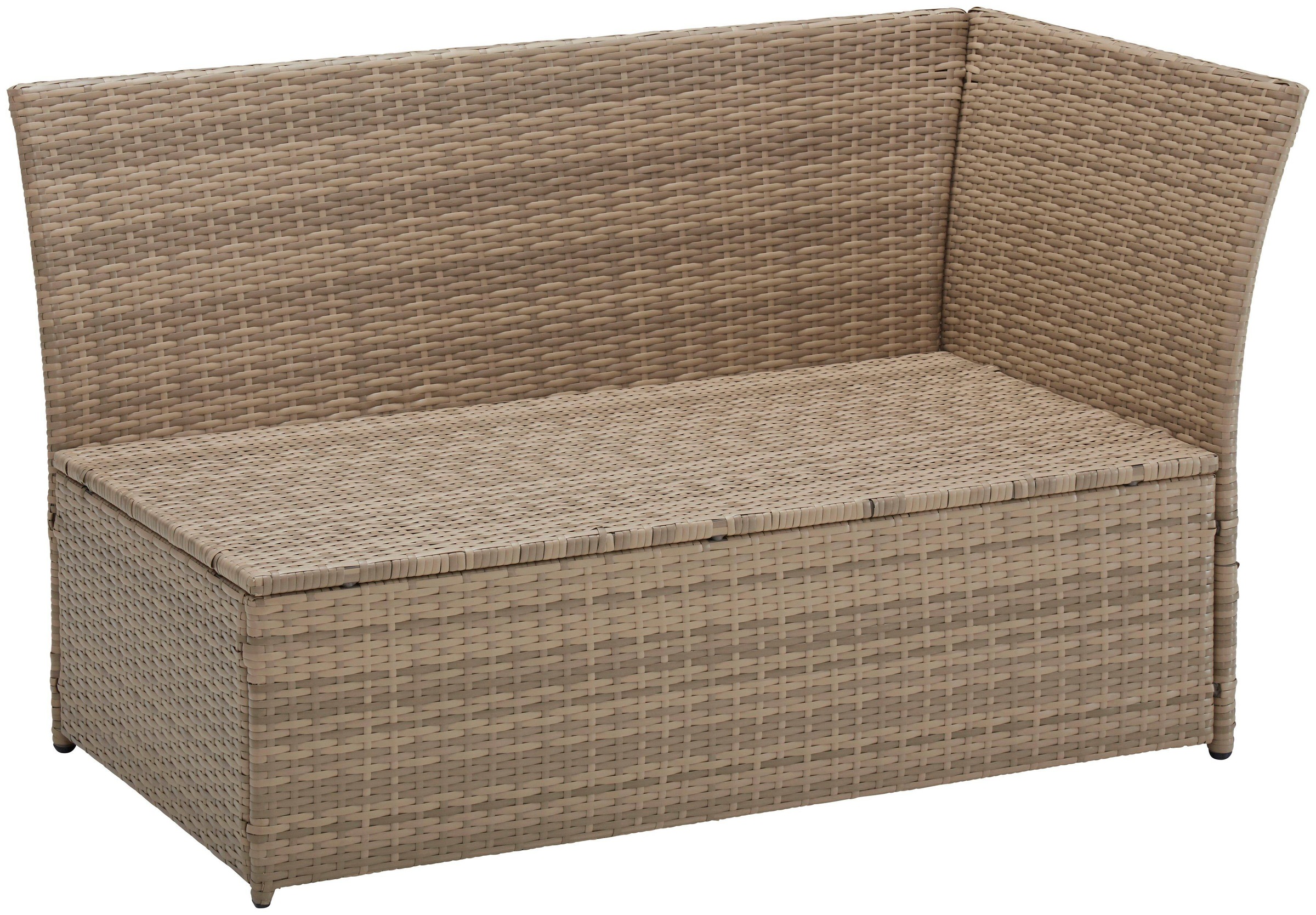 KONIFERA Gartenlounge-Set »Marseille«, (8 tlg.), Sofa, Tisch 57x57 cm, Hocker, Polyrattan