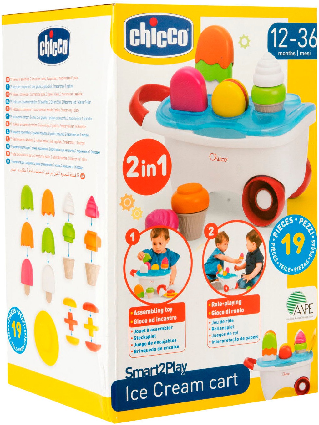 Chicco Steckspielzeug »Eiswagen zum Sortieren«