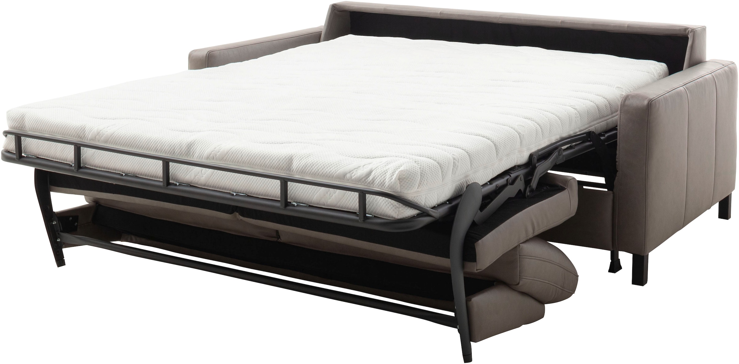 Home affaire Schlafsofa »Calestra, Lederbezug, 2-Sitzer mit Kaltschaummatratze, Breite 168 cm« Längsschläfer mit echter Dauerschläferfunktion & flexibel stellbar