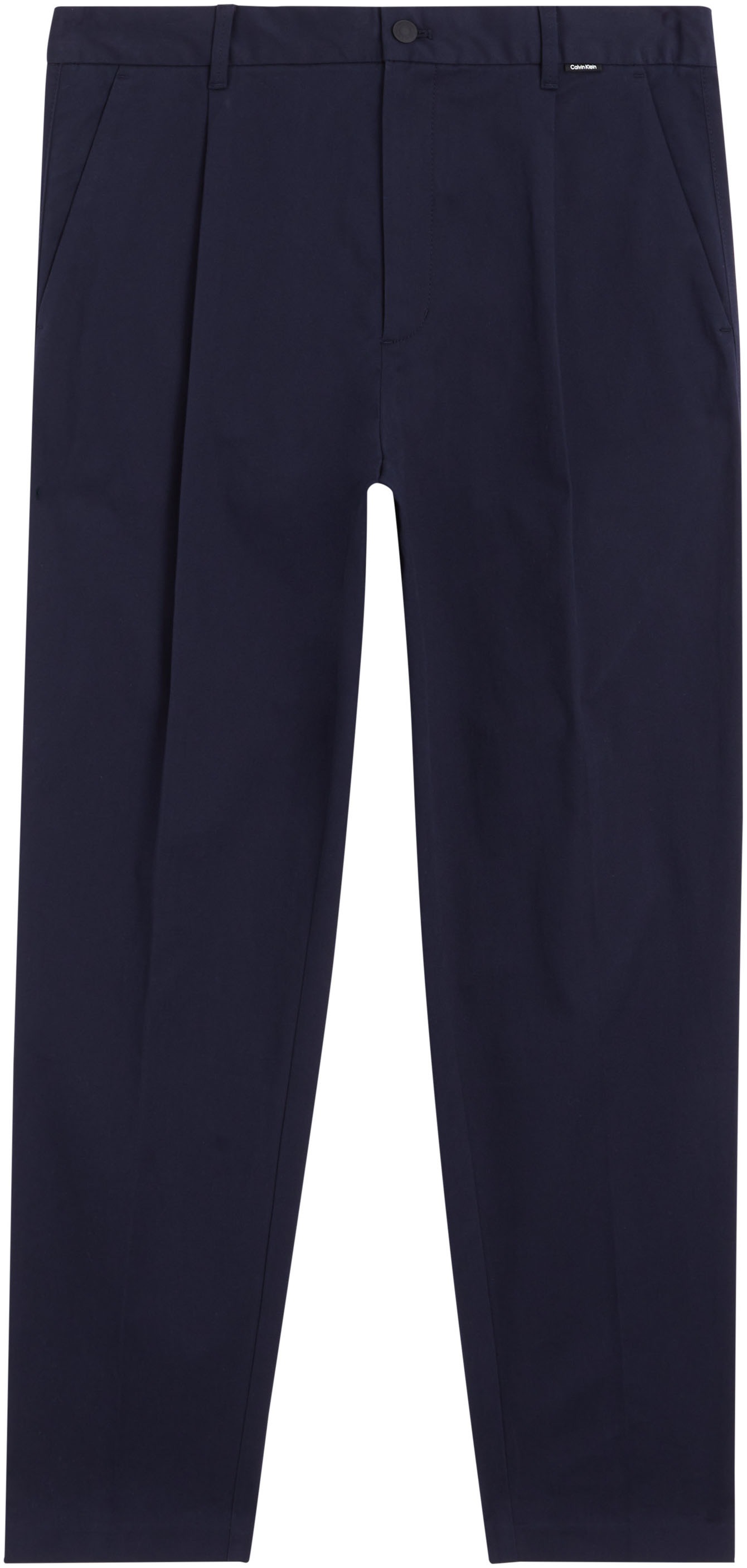 Calvin Klein Bügelfaltenhose »MODERN TWILL TAPERED PLEAT PANTS«  mit Logoprägung