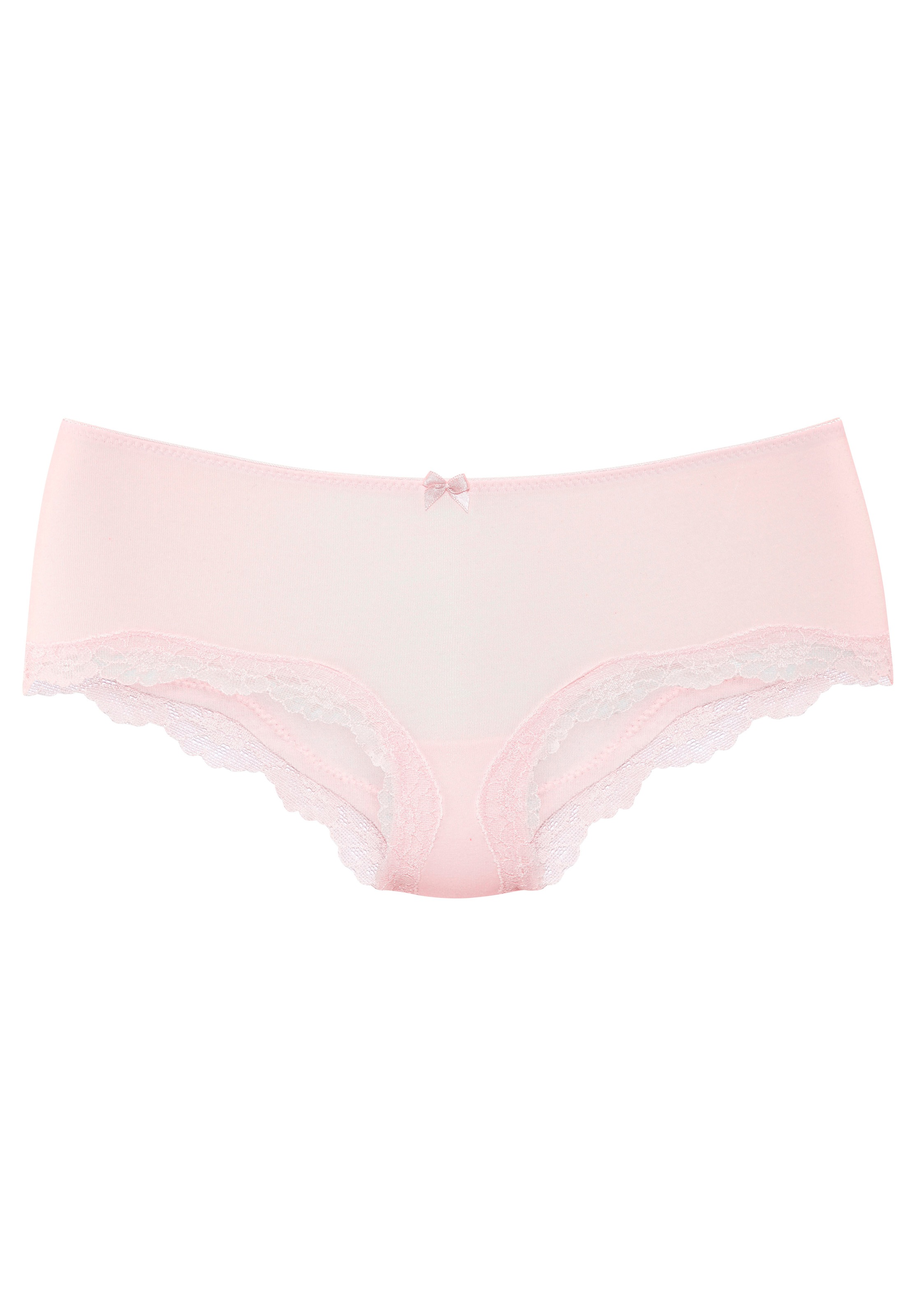 LASCANA Panty 3er-Pack,  aus elastischer Baumwolle mit zarter Spitze