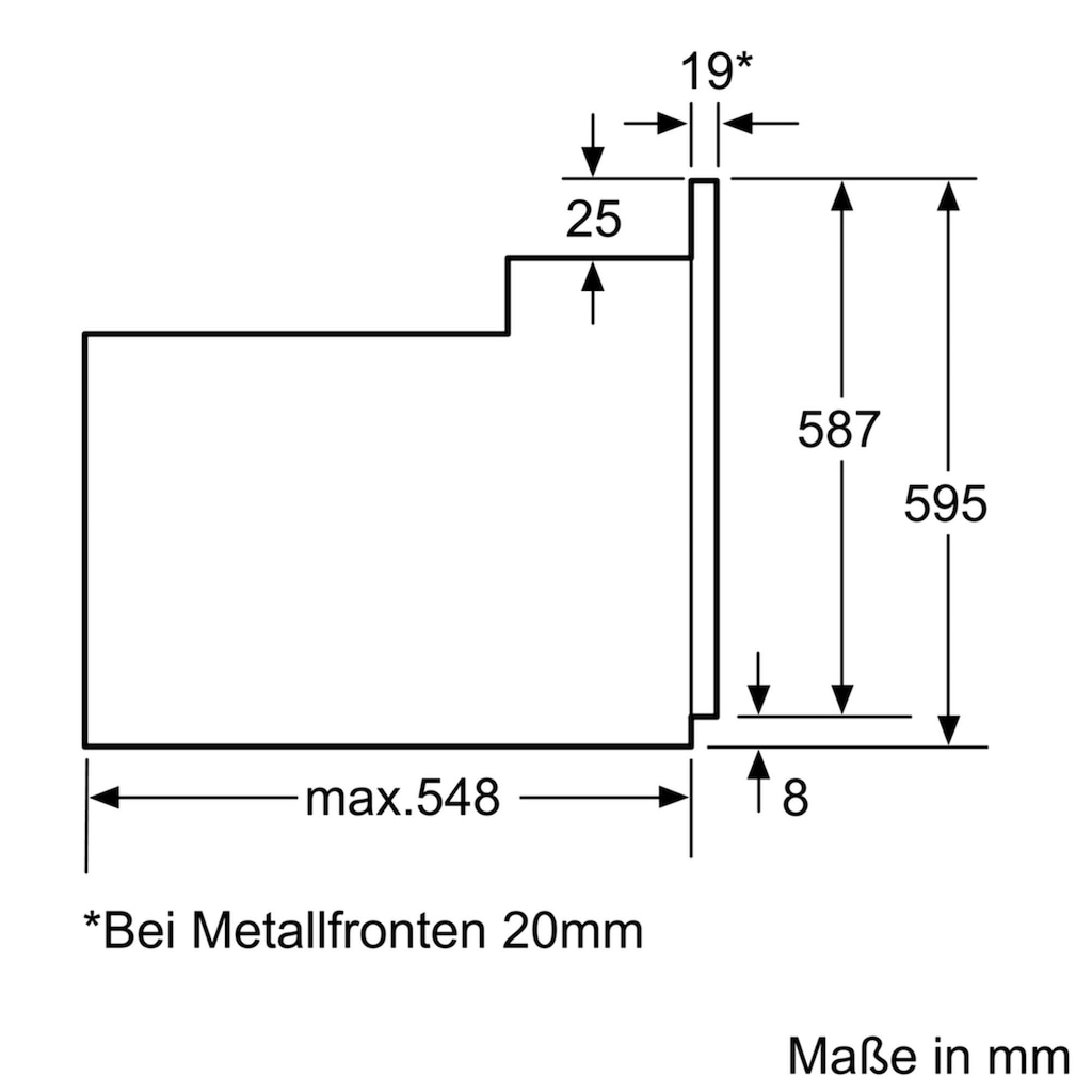 SIEMENS Elektro-Herd-Set »EQ110KA1BE«, HE010FBV1, mit Teleskopauszug nachrüstbar, (Set)