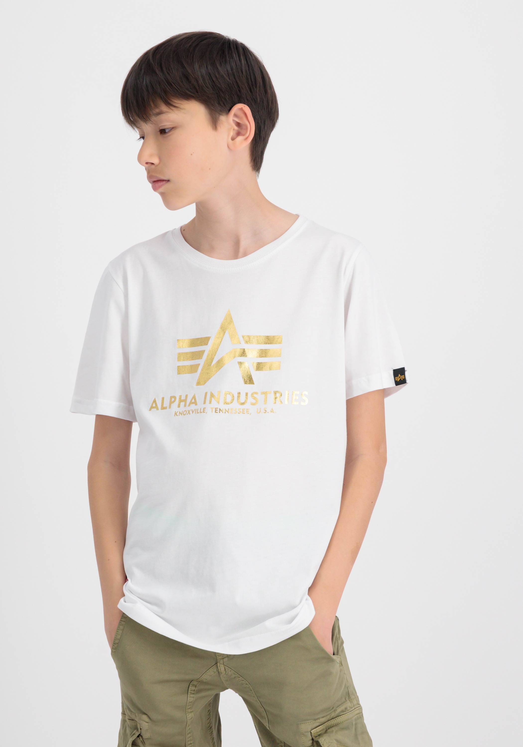 Alpha Industries T-Shirt »Alpha Industries Kids - T-Shirts Basic T Foil Print Kids«