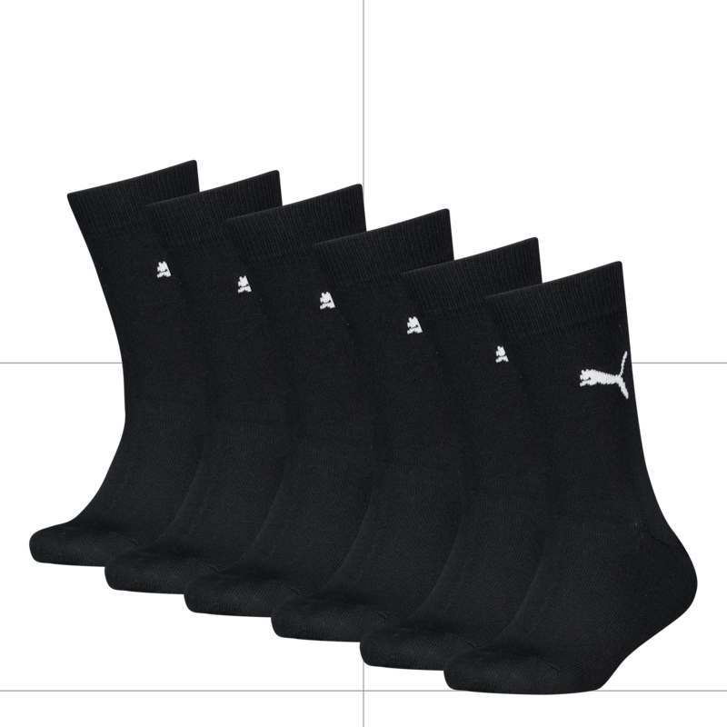 PUMA Socken »KIDS EASY RIDER 6P ECOM« 6 Paar, Sportsocken, Rippenbündchen, Logo black 35-38 35-38 Kinder-Sportsocken von Puma