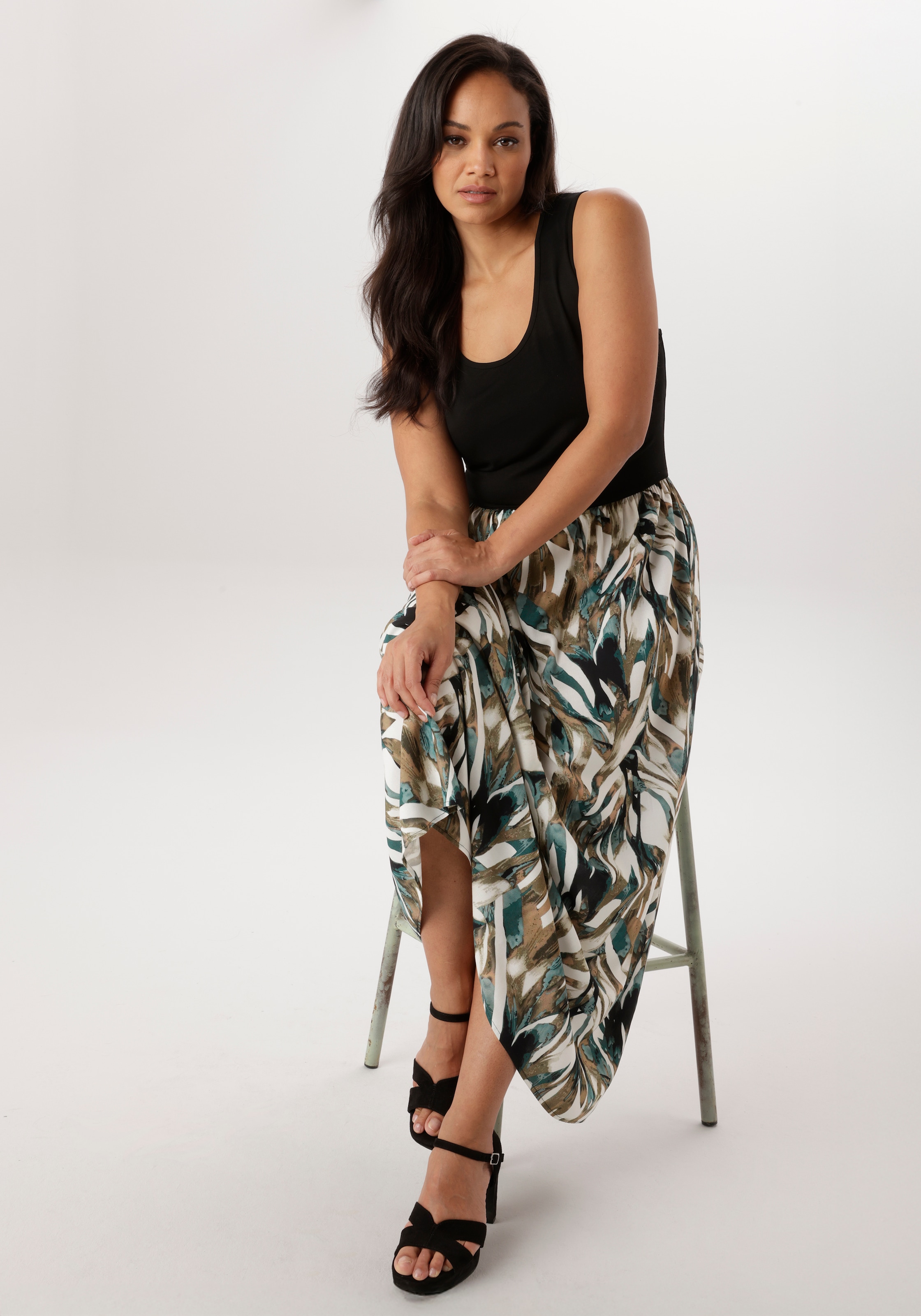 Aniston PLUS Jerseykleid in 2-in-1-Optik - NEUE KOLLEKTION