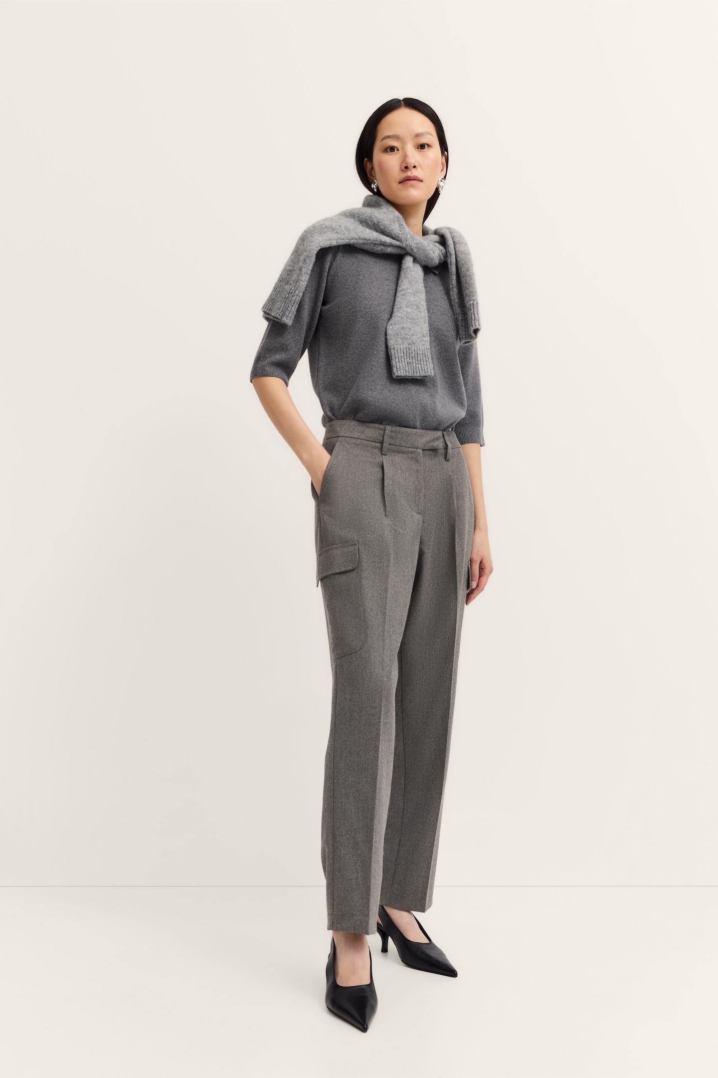 bugatti Cargohose »Stretch-Mix«, mit Bundfalte & normaler Passform