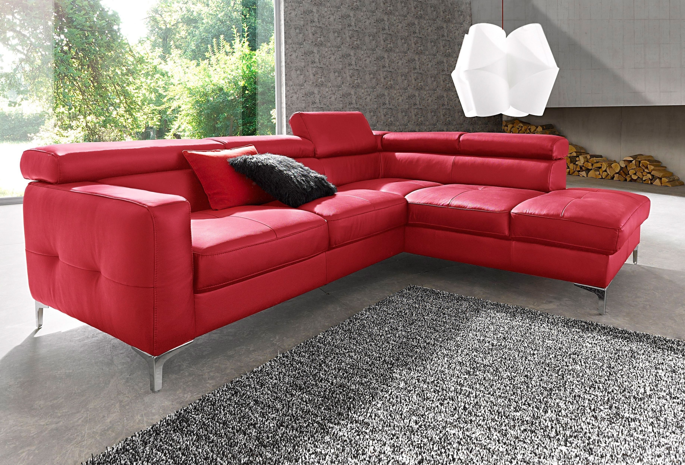 COTTA Polstergarnitur »Sammy L-Form«, (Set), Set bestehend aus: Ecksofa mit günstig online kaufen