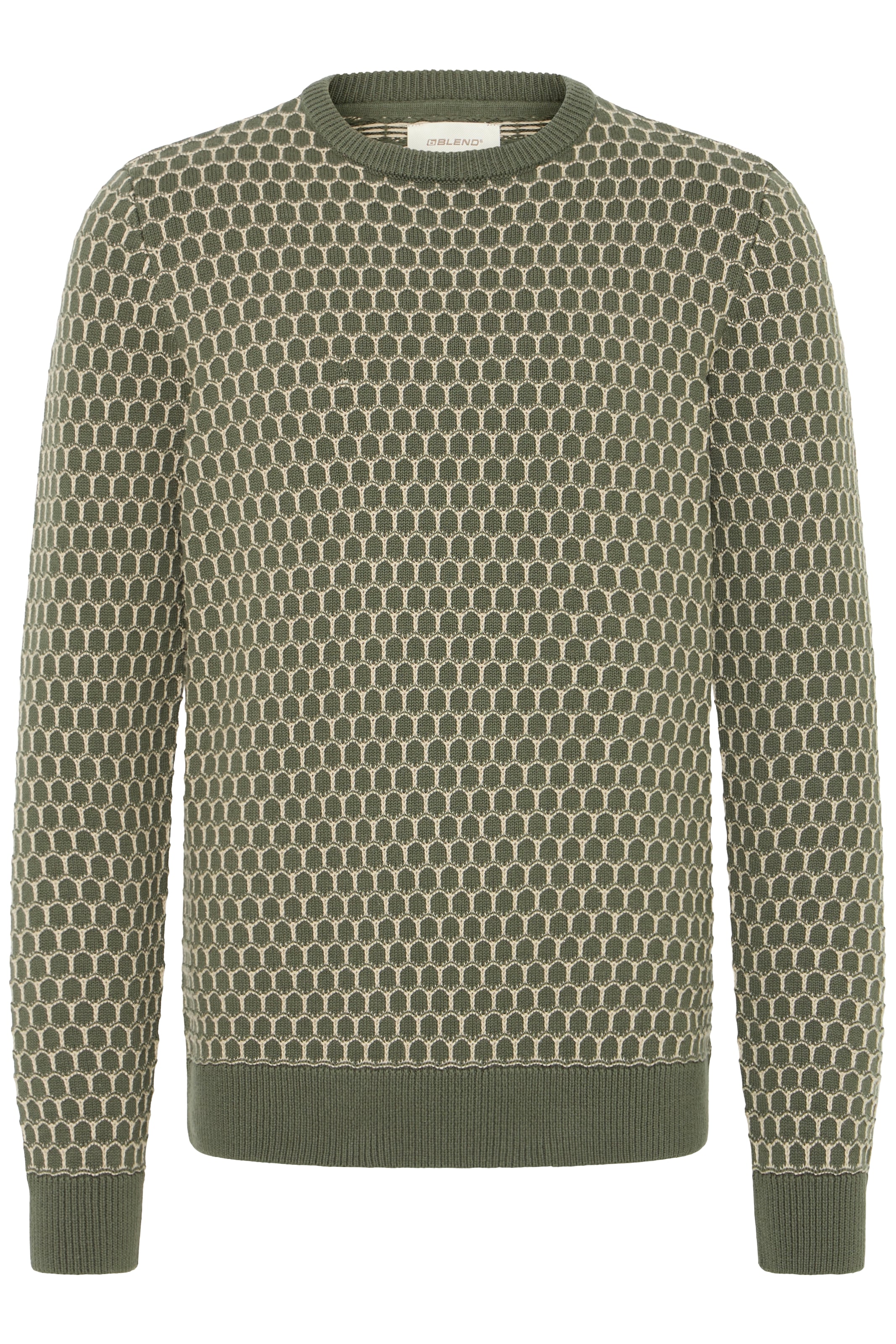 Blend Rundhalspullover »BHDONG CREW« Baumwolle, regular fit
