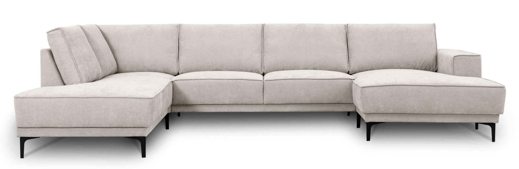 Places of Style Wohnlandschaft »XXL Sofa Oland, Struktur, Flachgewebe, Luxu günstig online kaufen