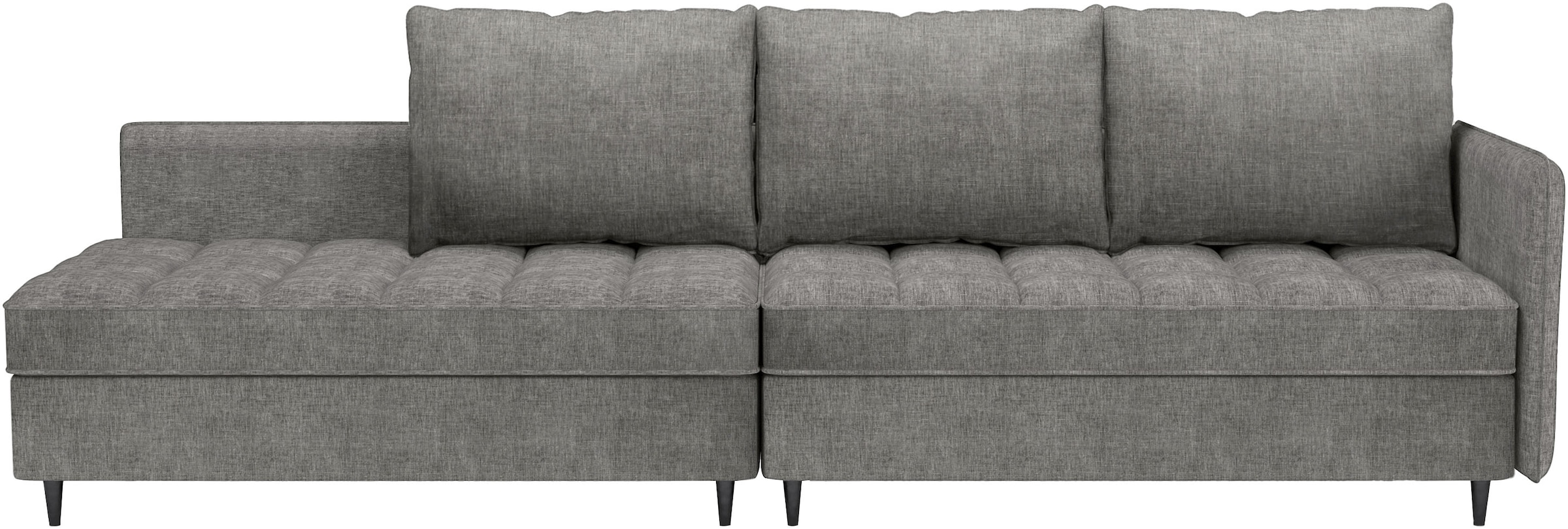 Dorel Home Ecksofa »LINDHUS, L-Form, verschiedene Stellvarianten, Modulsofa« Recamiere, Stauraum, Cord und Chenille-Bezug