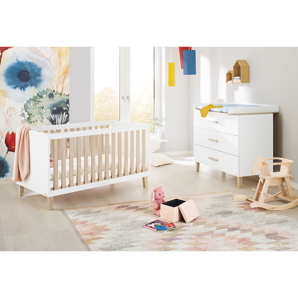 Pinolino® Babymöbel-Set »Lumi«, (Spar-Set, 2 St., Kinderbett, Wickelkommode)