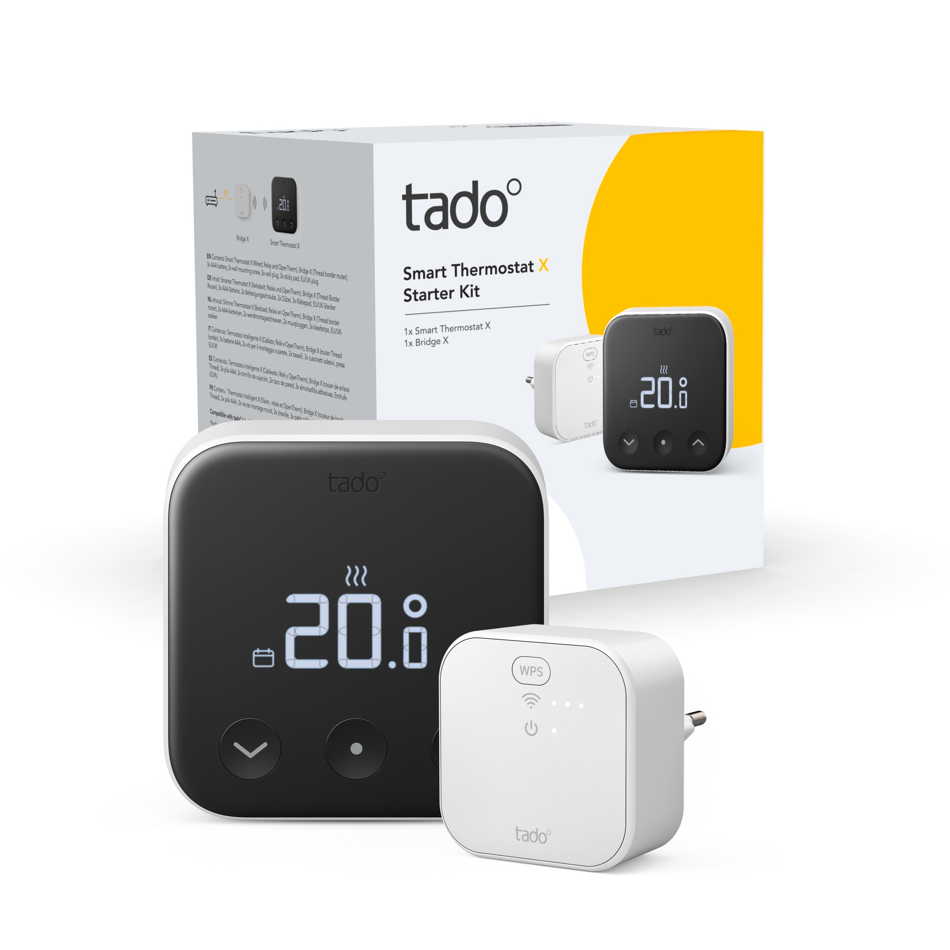 Tado Smart-Home-Zubehör »Kit Smartes Thermostat + Smartes Thermostat (Line X)«, (2 St.)