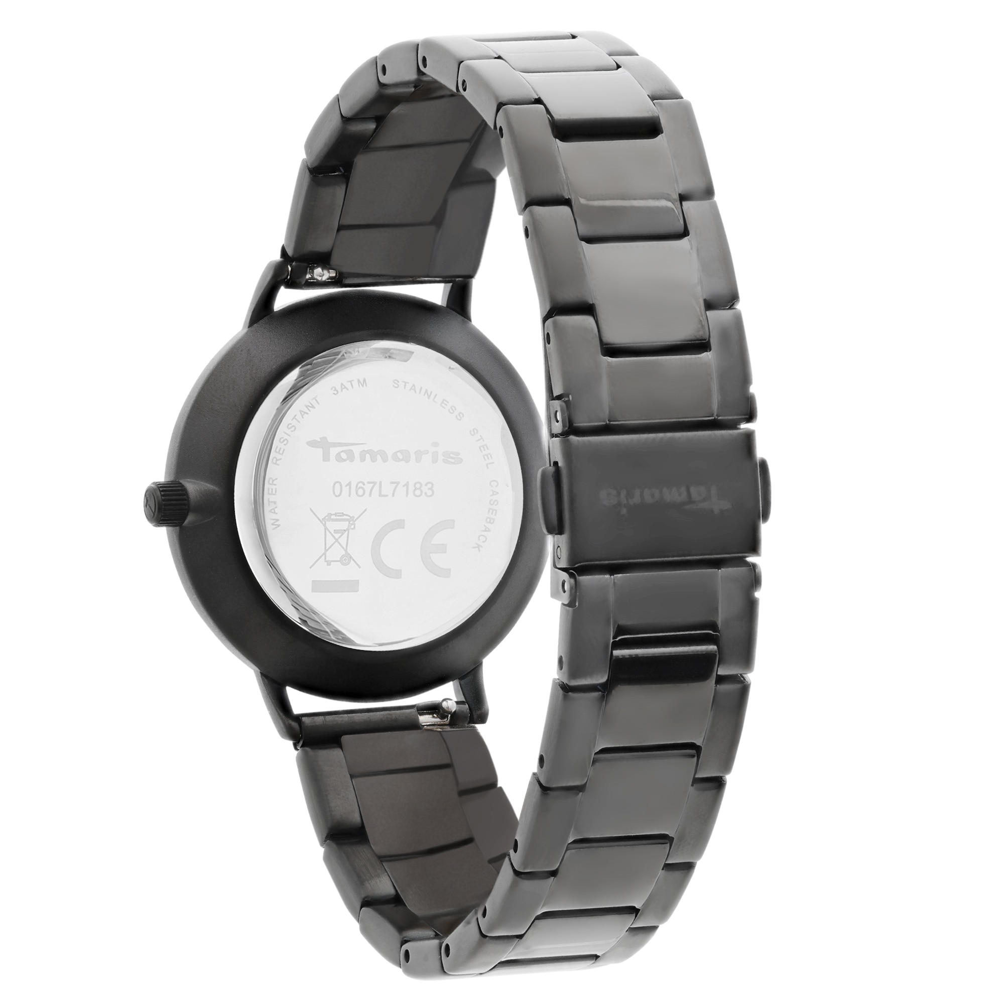 Tamaris Quarzuhr Armbanduhr, Damenuhr, Edelstahlarmband, analog