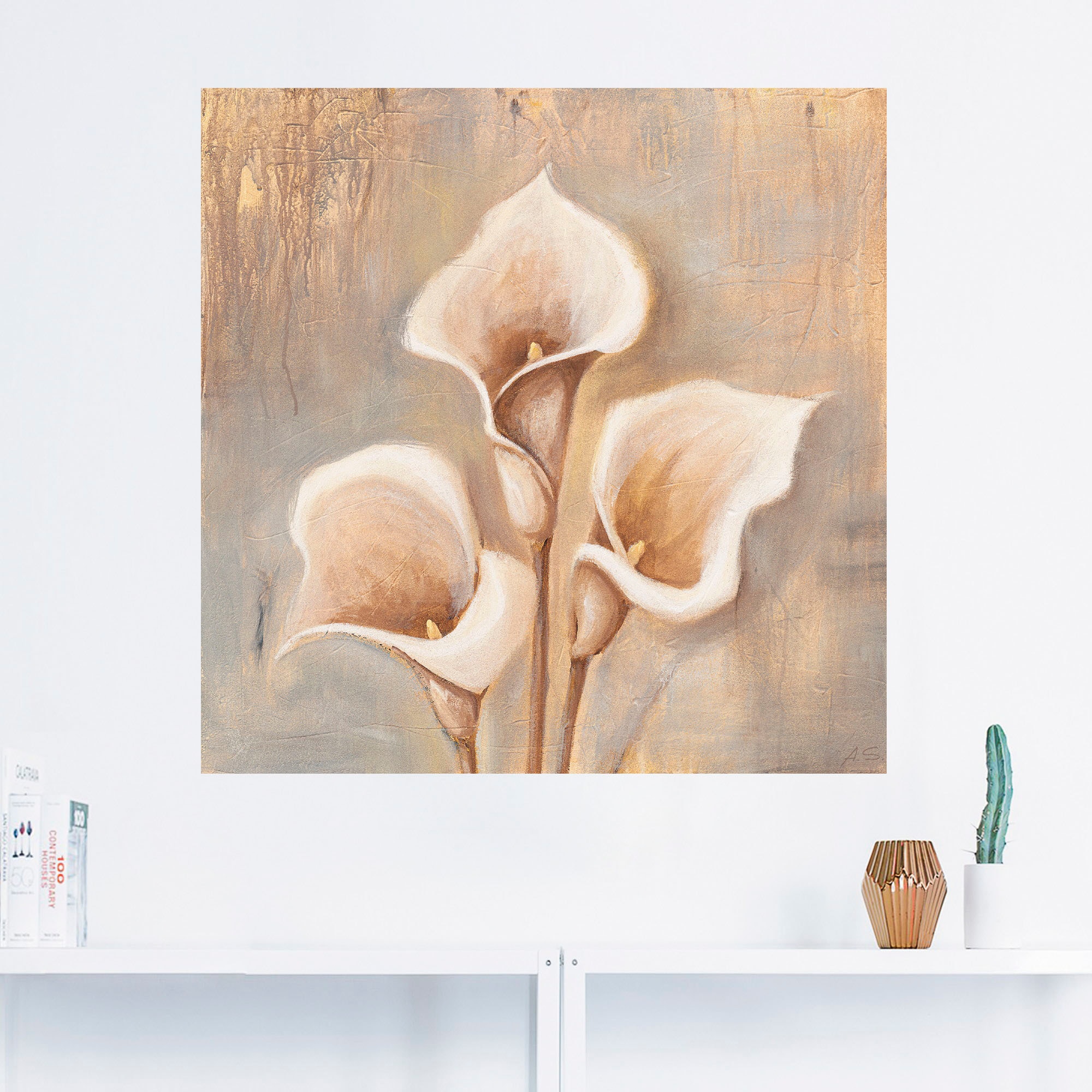 Artland Wandbild »Antike Blüten«, Blumen, (1 St.), als Alubild, Outdoorbild, Leinwandbild, Poster, Wandaufkleber