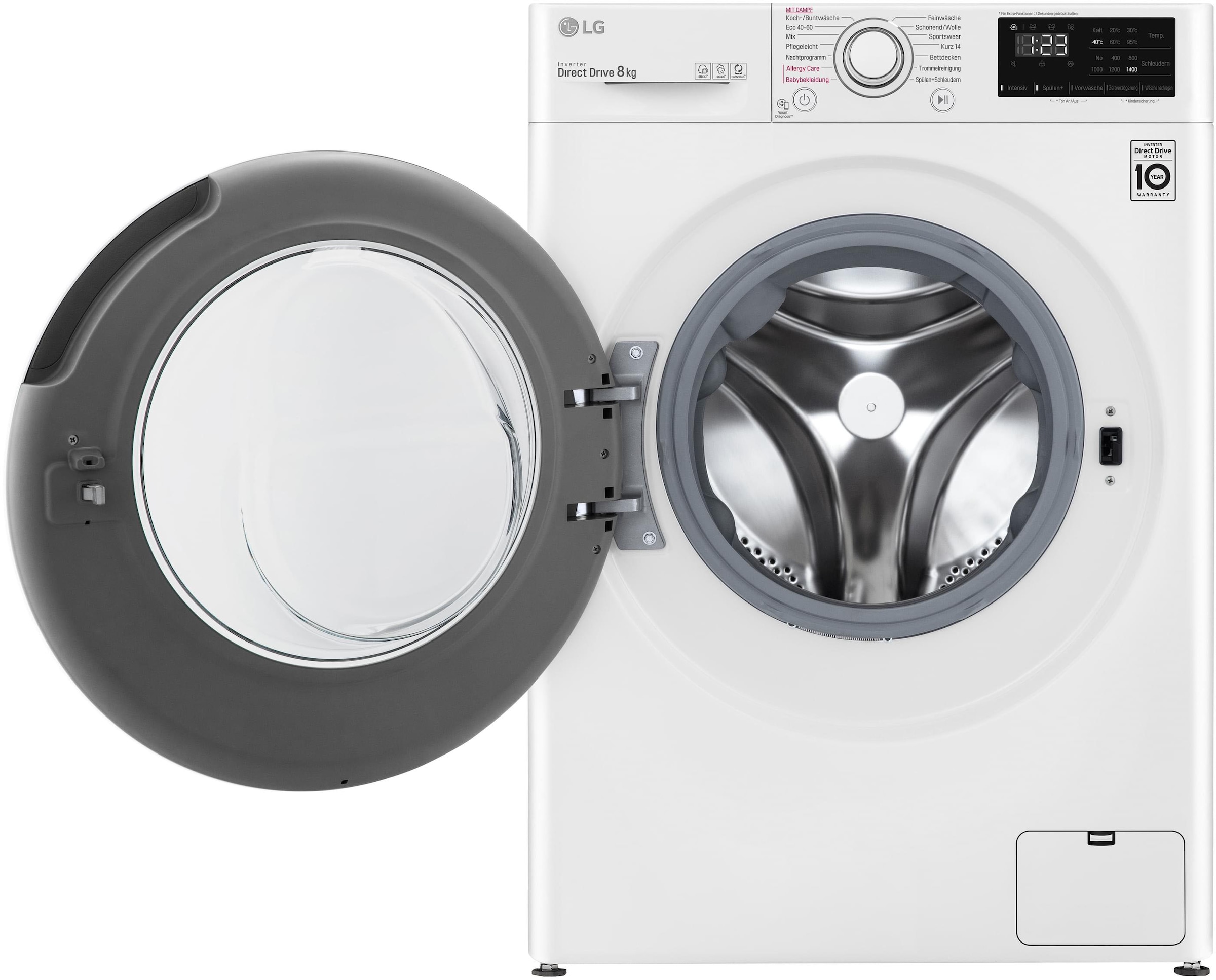 LG Waschmaschine »F4WV40X5«, F4WV40X5, 10,5 kg, 1400 U/min