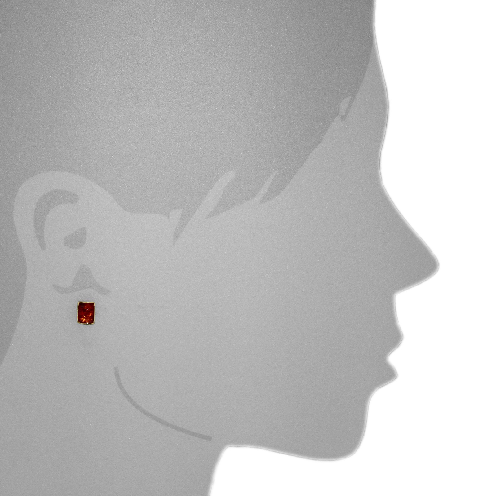 OSTSEE-SCHMUCK Paar Ohrstecker »Ostsee-Schmuck Ohrstecker Classic 8 x 6 mm«