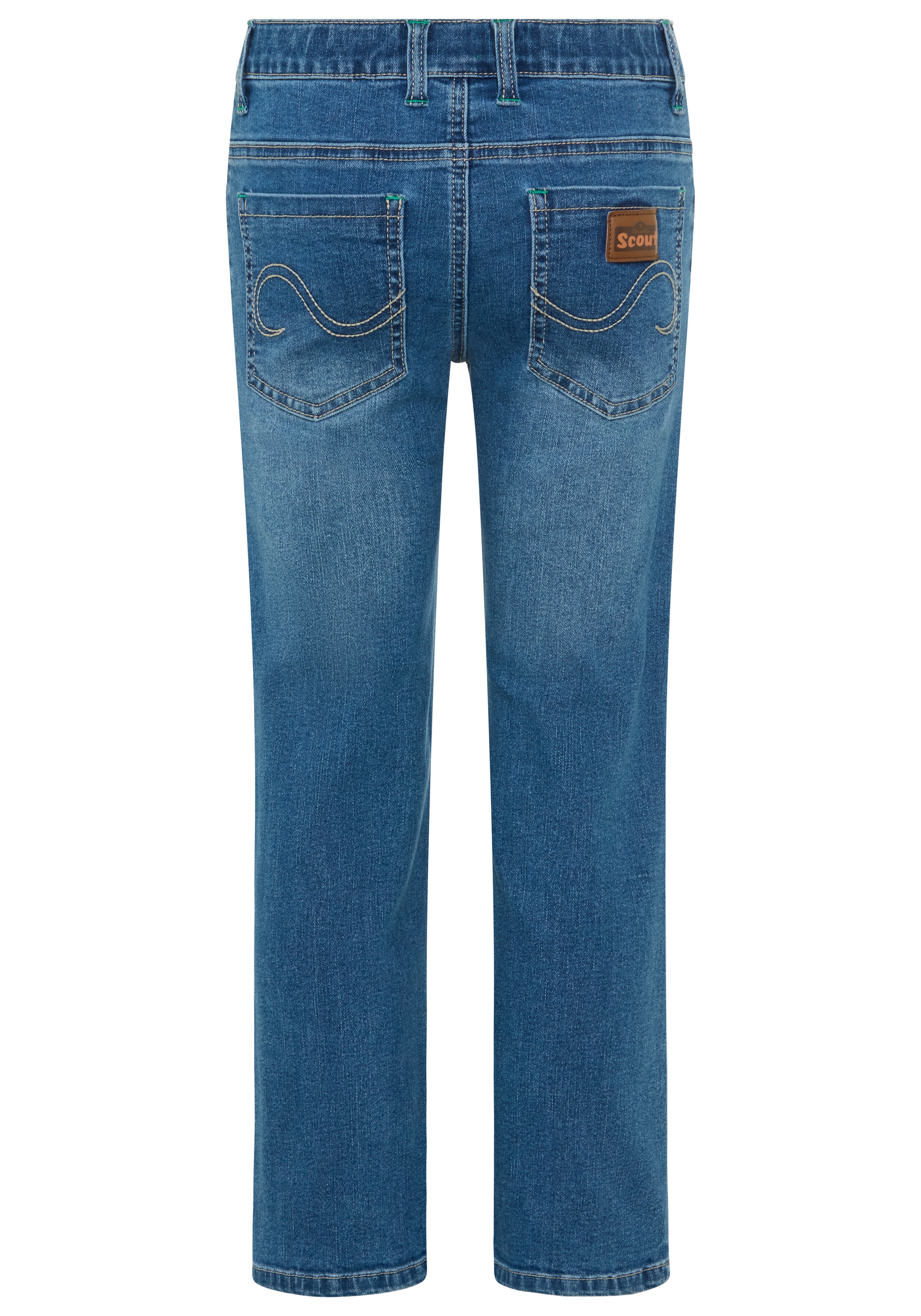 Scout Straight-Jeans »Gerade Schlupf-Stretchjeans - NEU von SCOUT« Stretch-Jeans, straight fit, mit mehreren Taschen inklusive Coinpocket