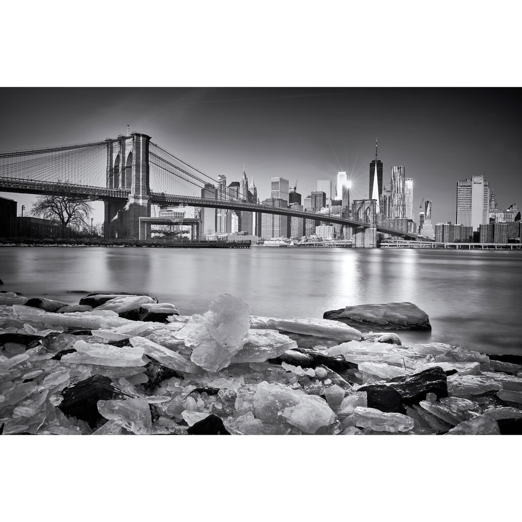 Papermoon Fototapete »Photo-Art MARTIN FROYDA, NEW YORK - BROOKLYN BRIDGE«