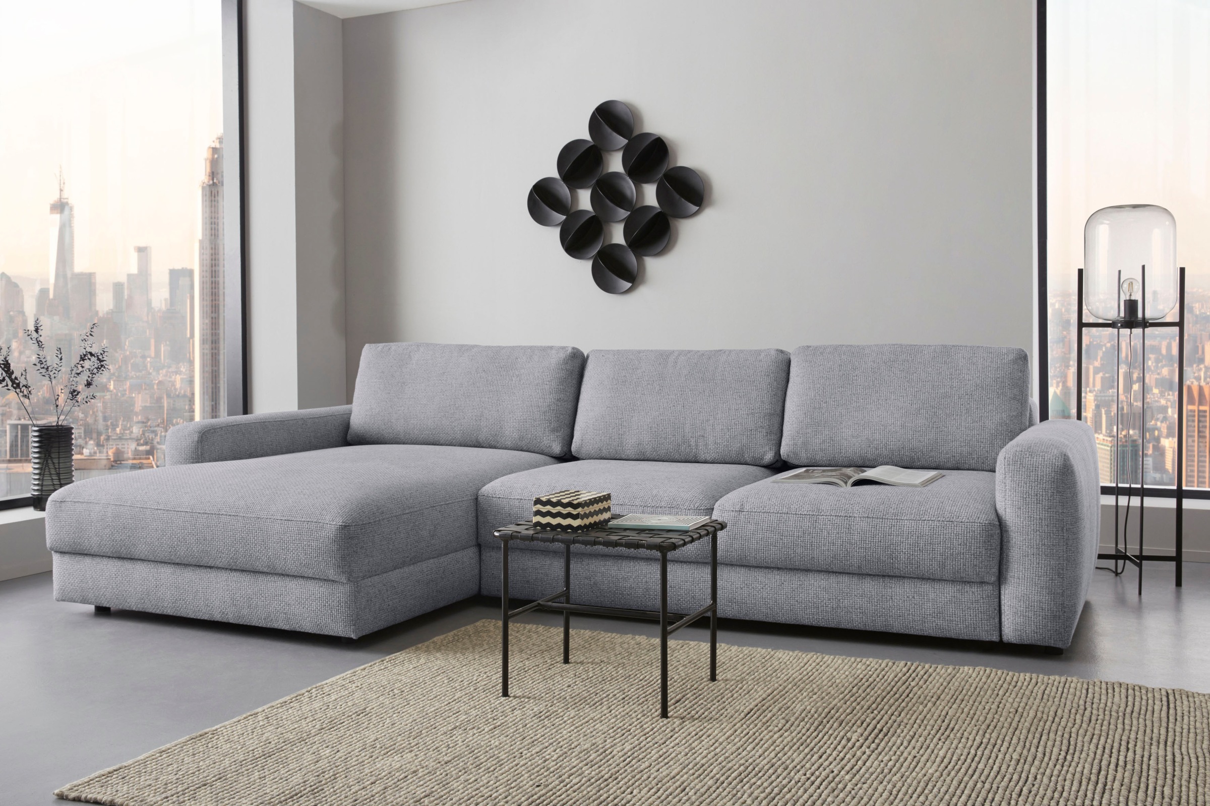 PLACES OF STYLE Ecksofa »Bloomfield, bequem und elegant, OTTOs Choice, Brei günstig online kaufen