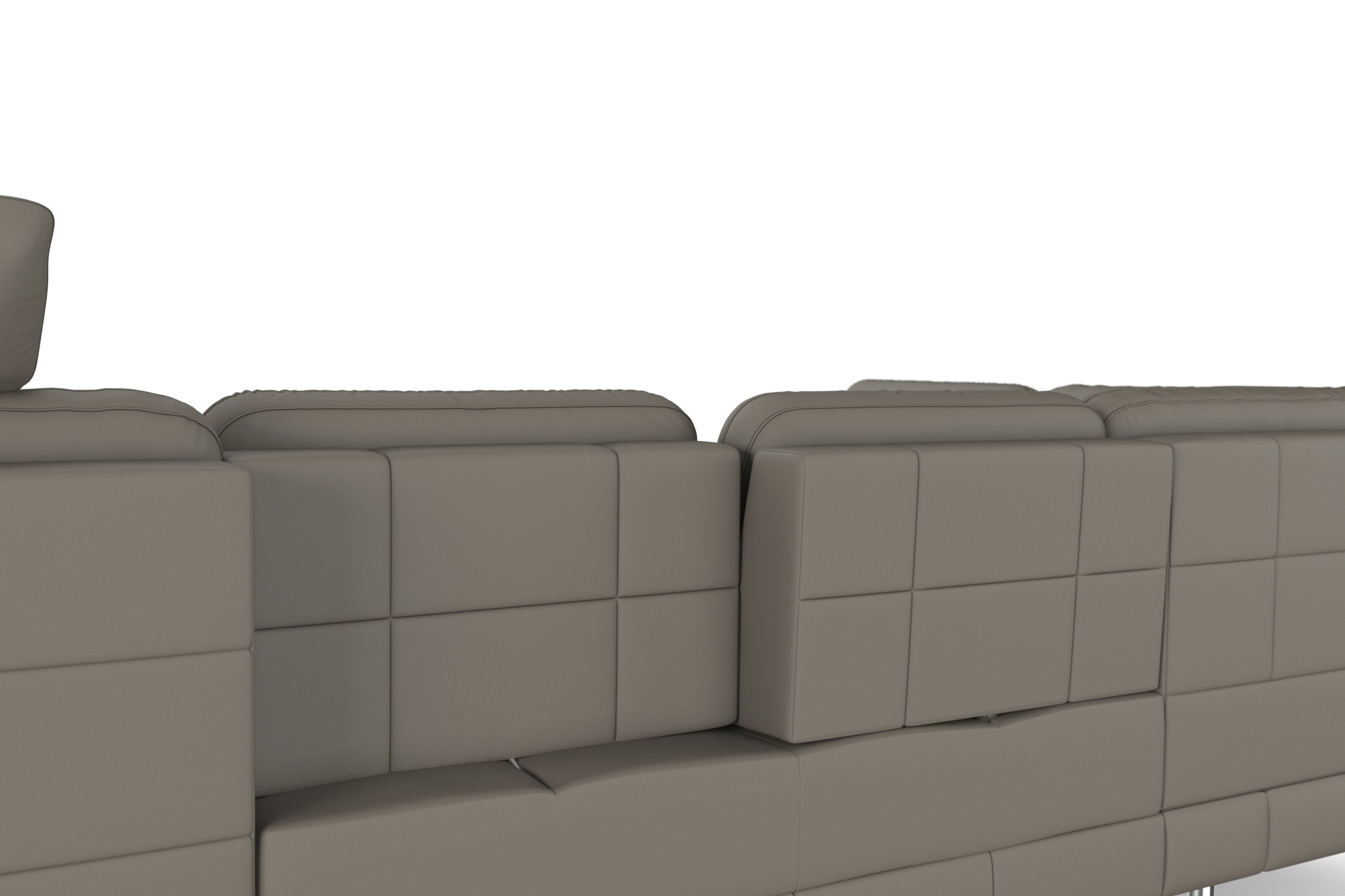 sit&more Wohnlandschaft »Bendigo U-Form«, inklusive Sitztiefenverstellung, Bodenfreiheit 15 cm, in 2 Fußfarben