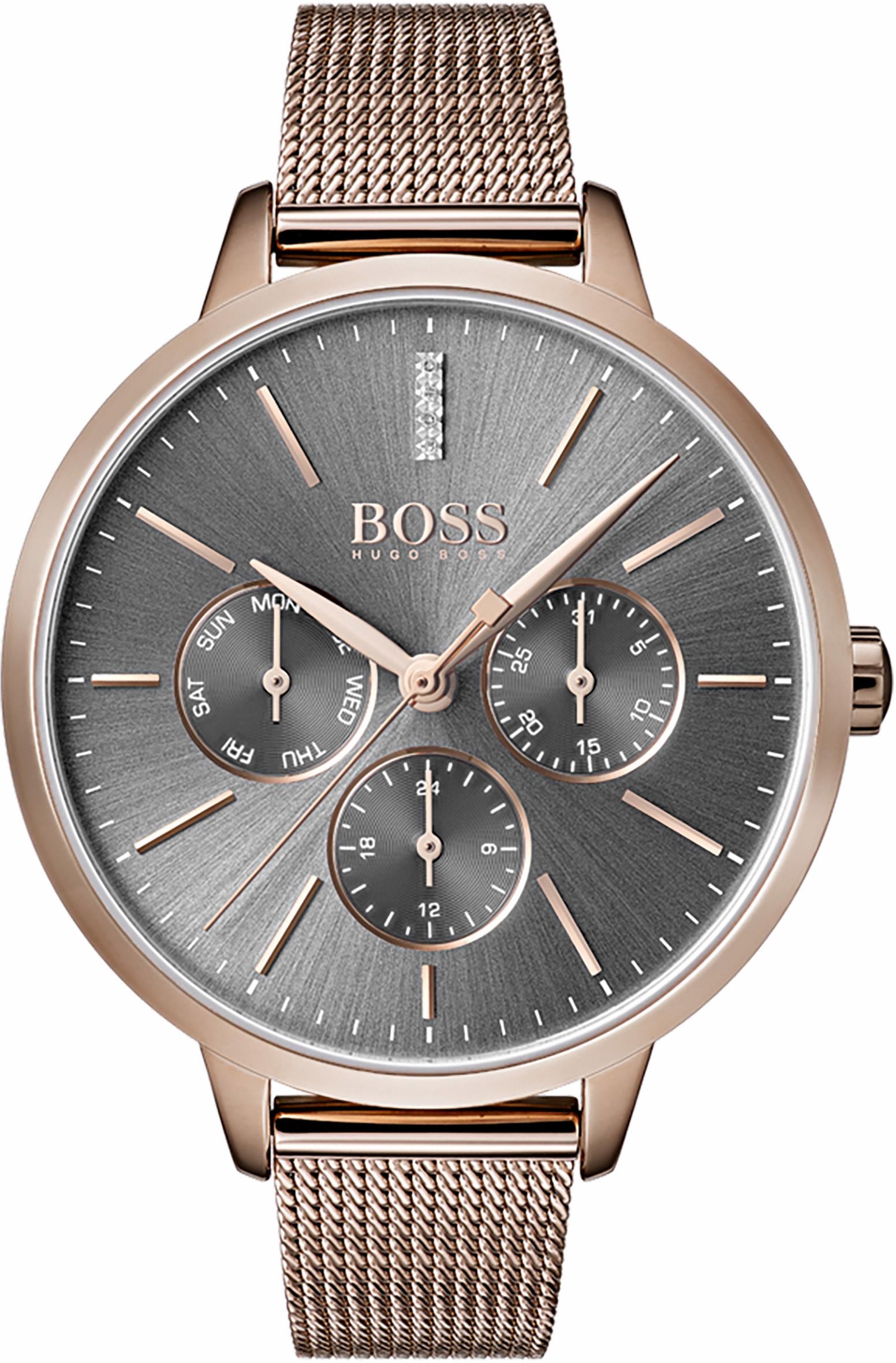 BOSS Multifunktionsuhr »SYMPHONY, 1502424«, Quarzuhr, Damenuhr, Armbanduhr, günstig online kaufen