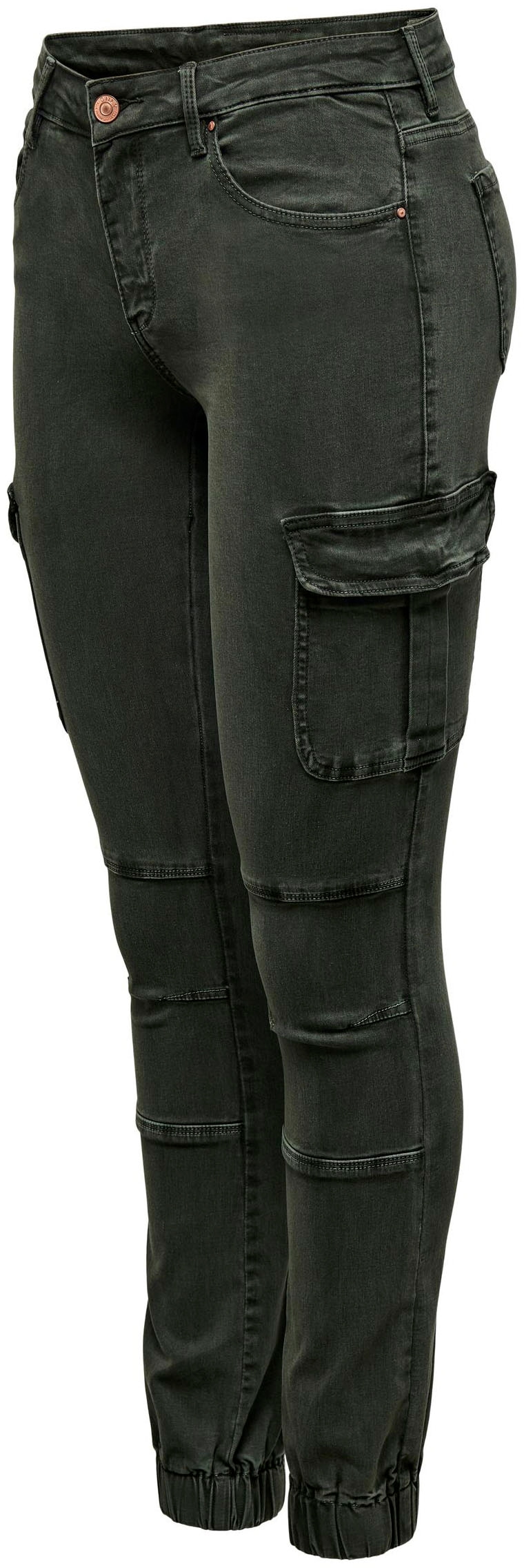 ONLY Cargohose »ONLMISSOURI REG ANK CARGO PNT NOOS«, mit Stretchsäumen