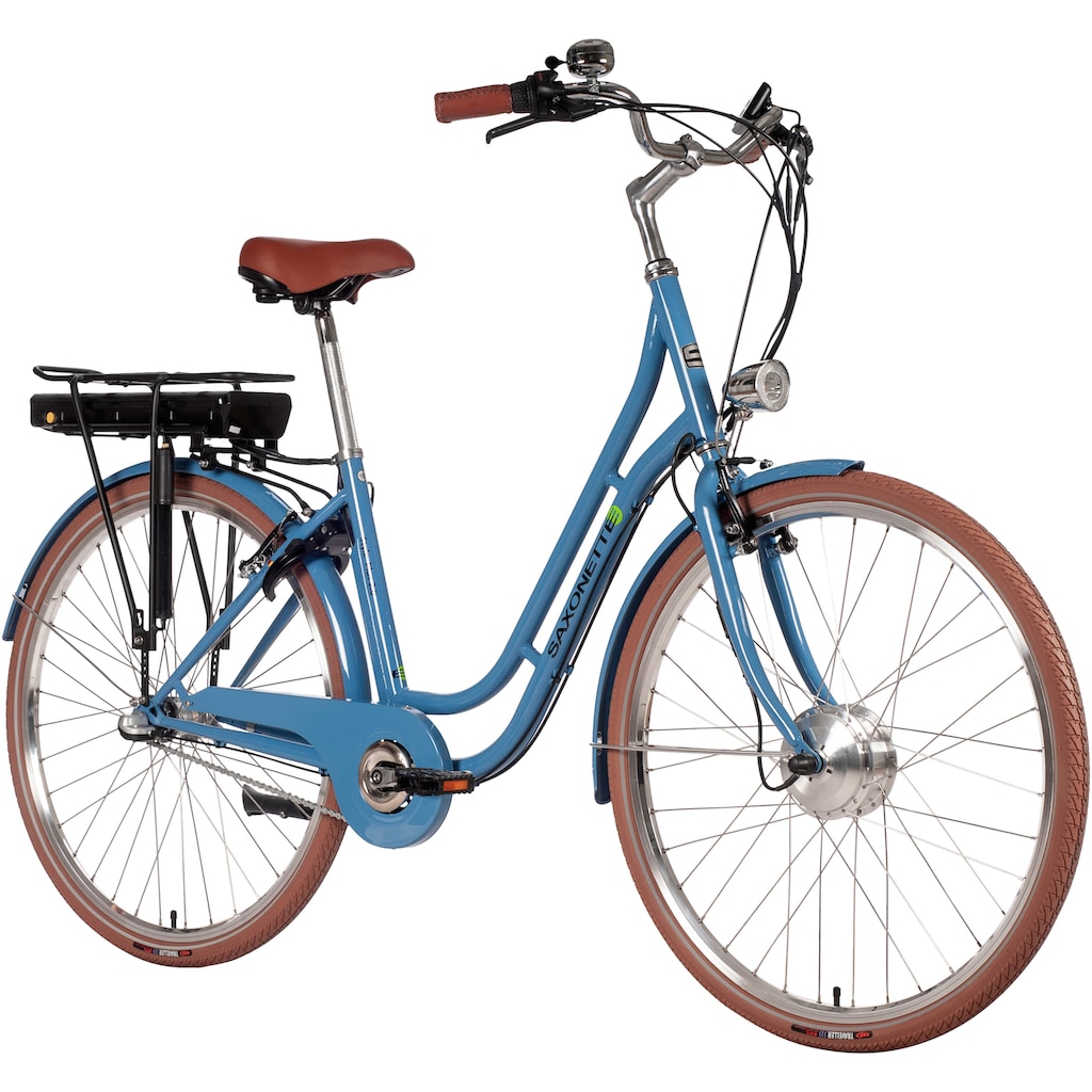 SAXONETTE E-Bike »Style Plus 2.0«, 3 Gang, Frontmotor 250 W, (mit Akku-Ladegerät)