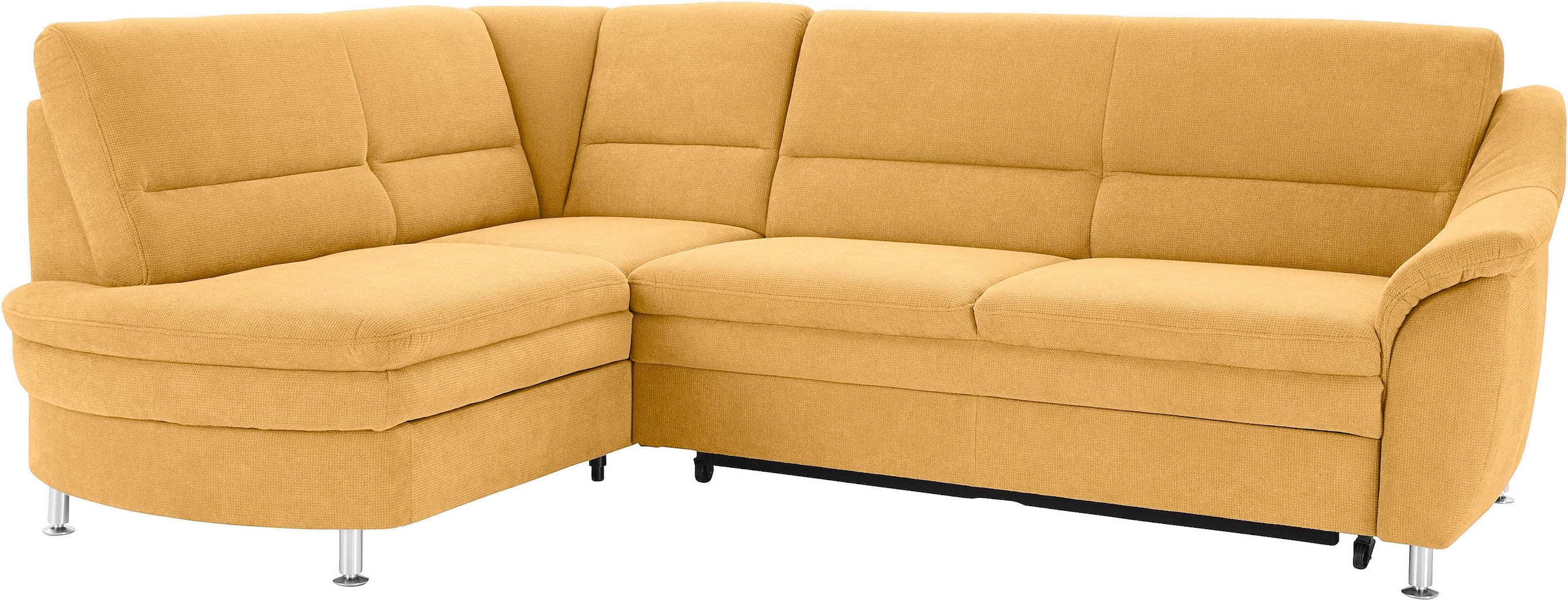 sit&more Ecksofa »Cardoso L-Form«, mit Federkern, wahlweise mit Bettfunktion und Schubkasten