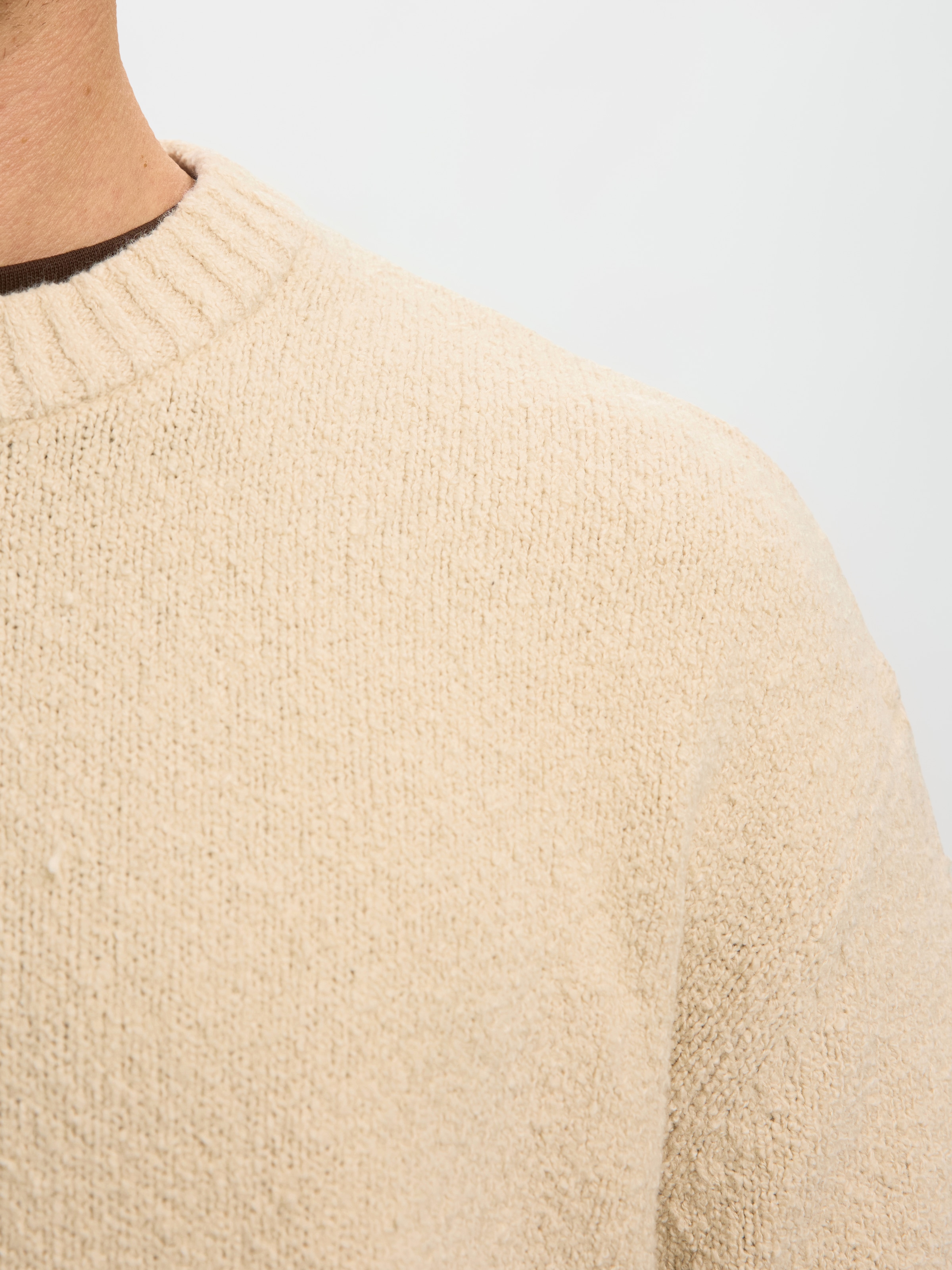 SELECTED Rundhalspullover »SLMALEX LS KNIT CREW NECK NOOS« Baumwollmischung, relaxed fit