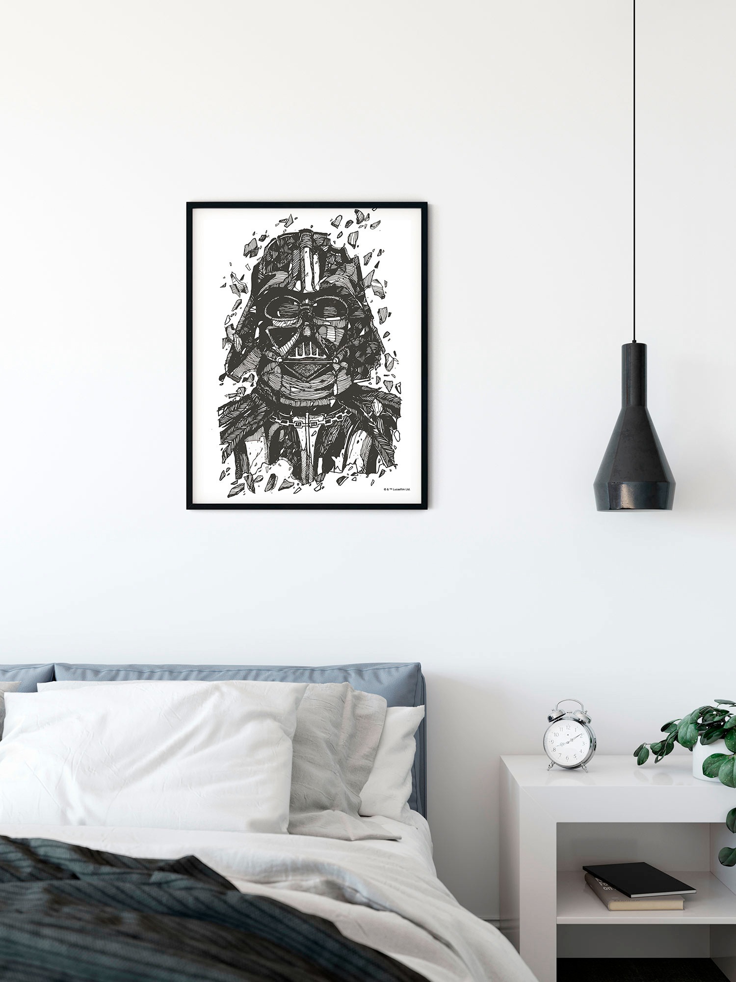 Komar Bild »Star Wars Darth Vader Drawing«, Disney, (1 St.), Wandbild zur Dekoration im Kinderzimmer - ohne Rahmen