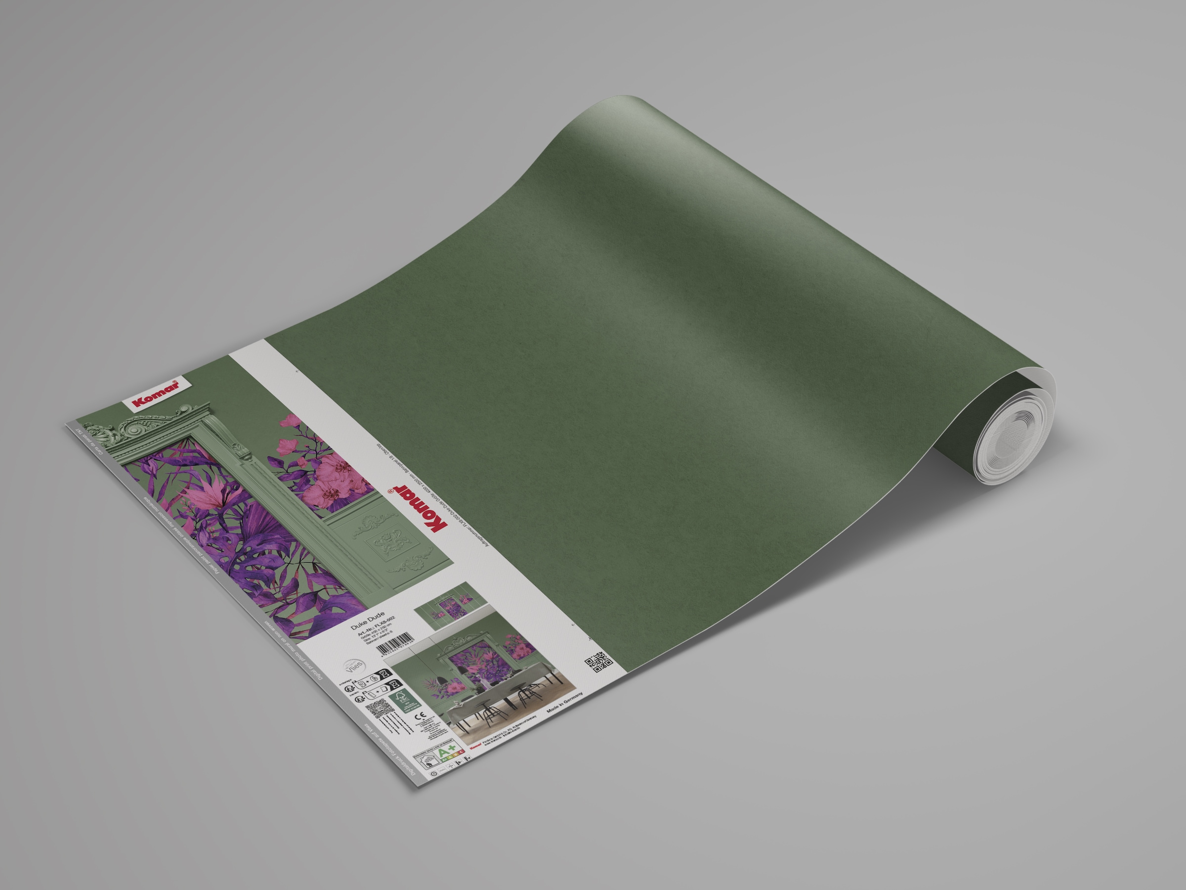 Komar Fototapete »Komar Vlies Fototapete - Duke Dude green - Größe 400 x 250 cm«, bedruckt