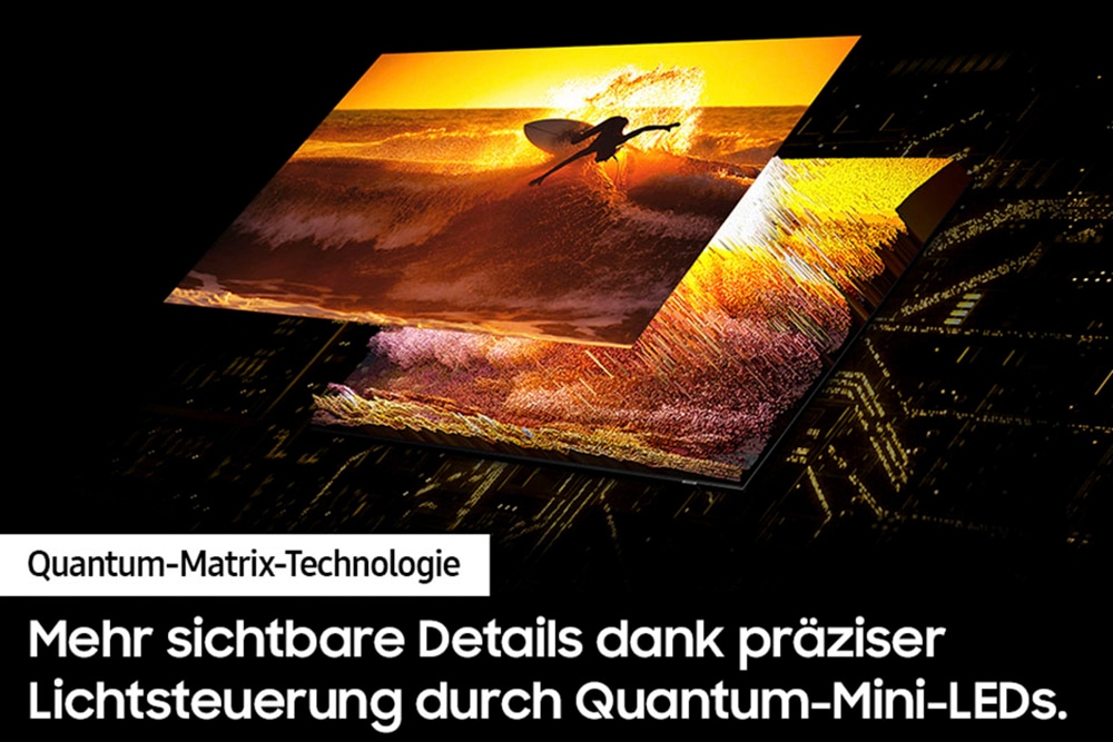 Samsung QLED Mini LED-Fernseher »GQ75QN85DBT«, 4K Ultra HD, Smart-TV, Neural Quantum 4K AI Gen2 Prozessor, Gaming Hub, bis zu 120Hz