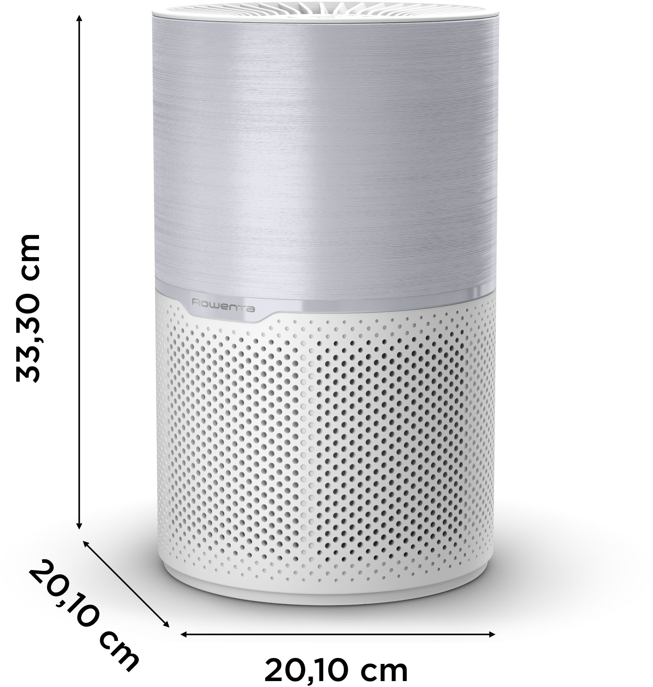 Rowenta Luftreiniger »Pure Air Compact, Echtzeit-Luftqualitätsanzeige« für 52 qm Räume 3-in-1 Filterung, Energieeffizienter Luftreiniger mit Digitalmotor