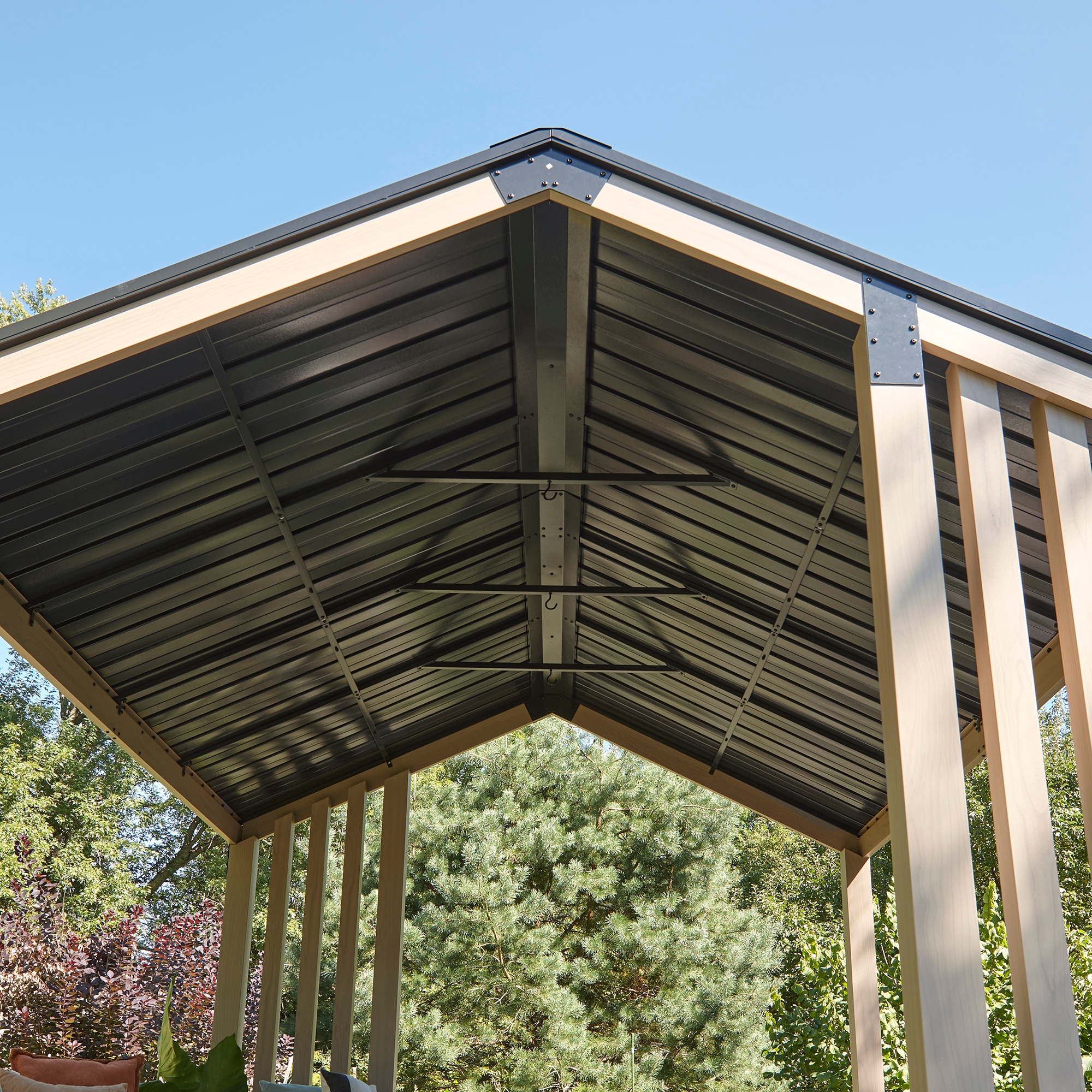 Sojag Pavillon »London Schwarz« Massive Konstruktion aus Aluminium